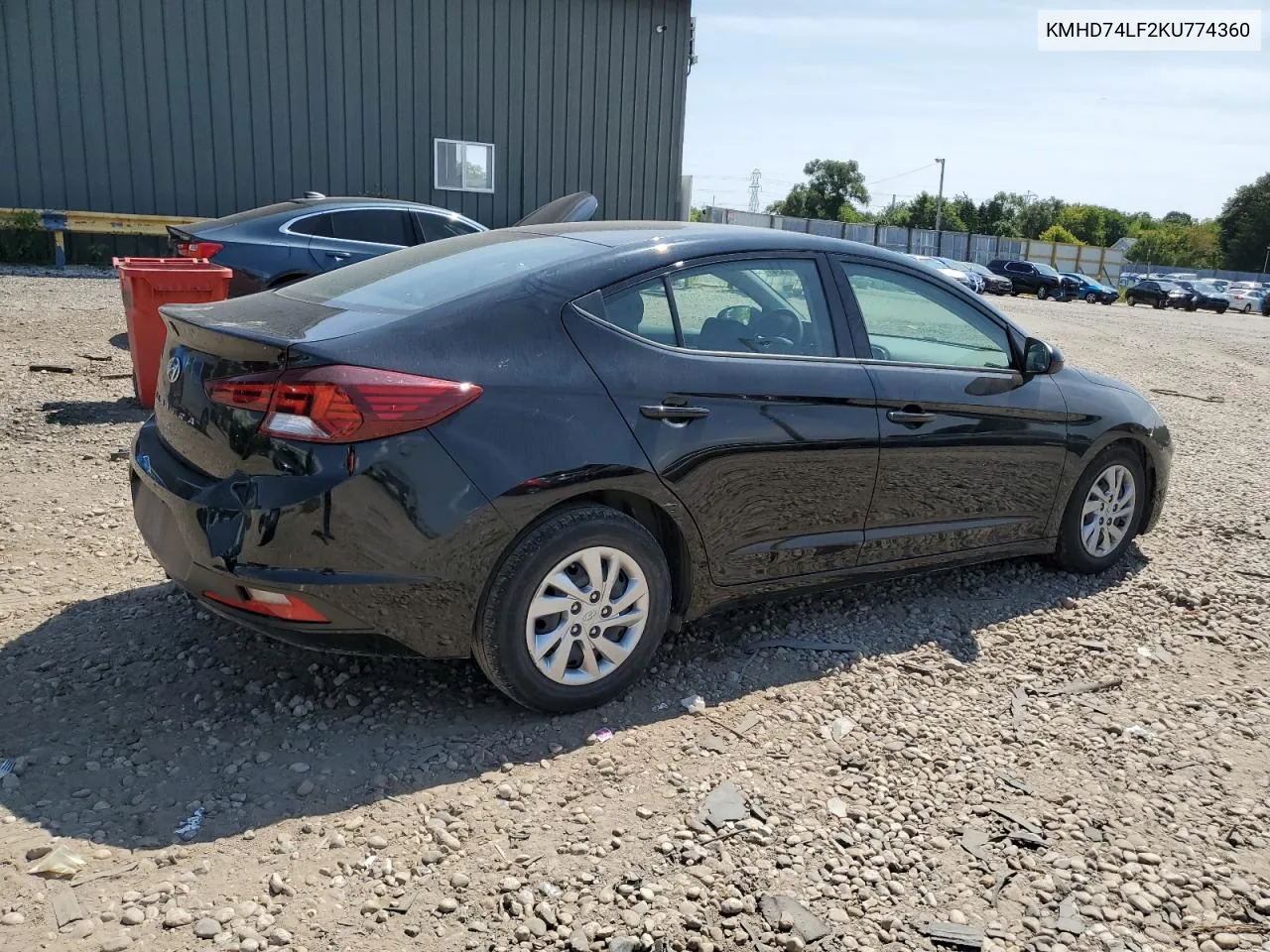 2019 Hyundai Elantra Se VIN: KMHD74LF2KU774360 Lot: 67311324