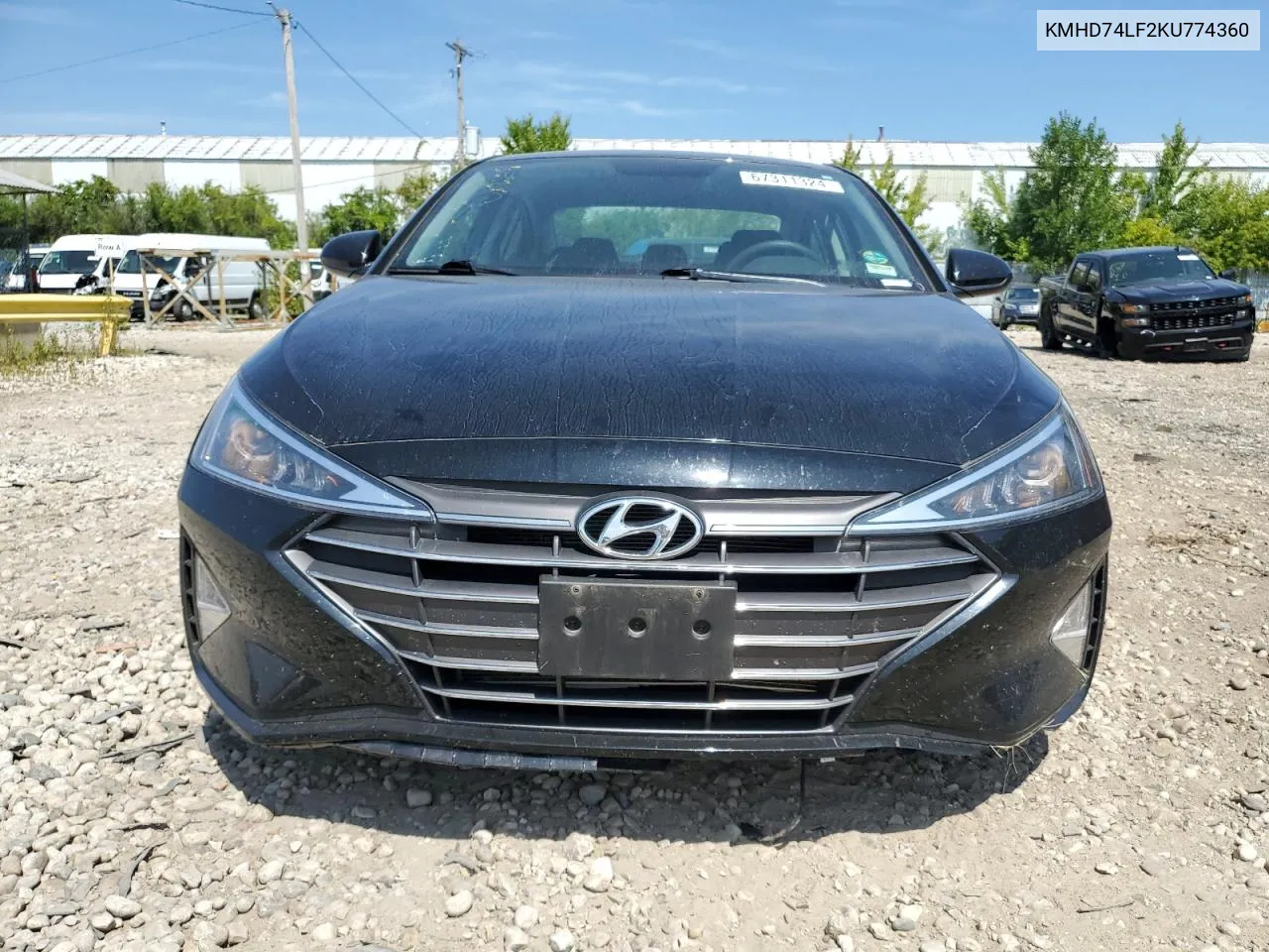 KMHD74LF2KU774360 2019 Hyundai Elantra Se