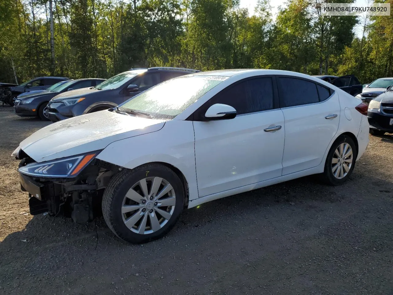 2019 Hyundai Elantra Sel VIN: KMHD84LF9KU748920 Lot: 67318974