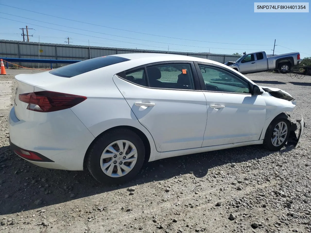 5NPD74LF8KH401354 2019 Hyundai Elantra Se