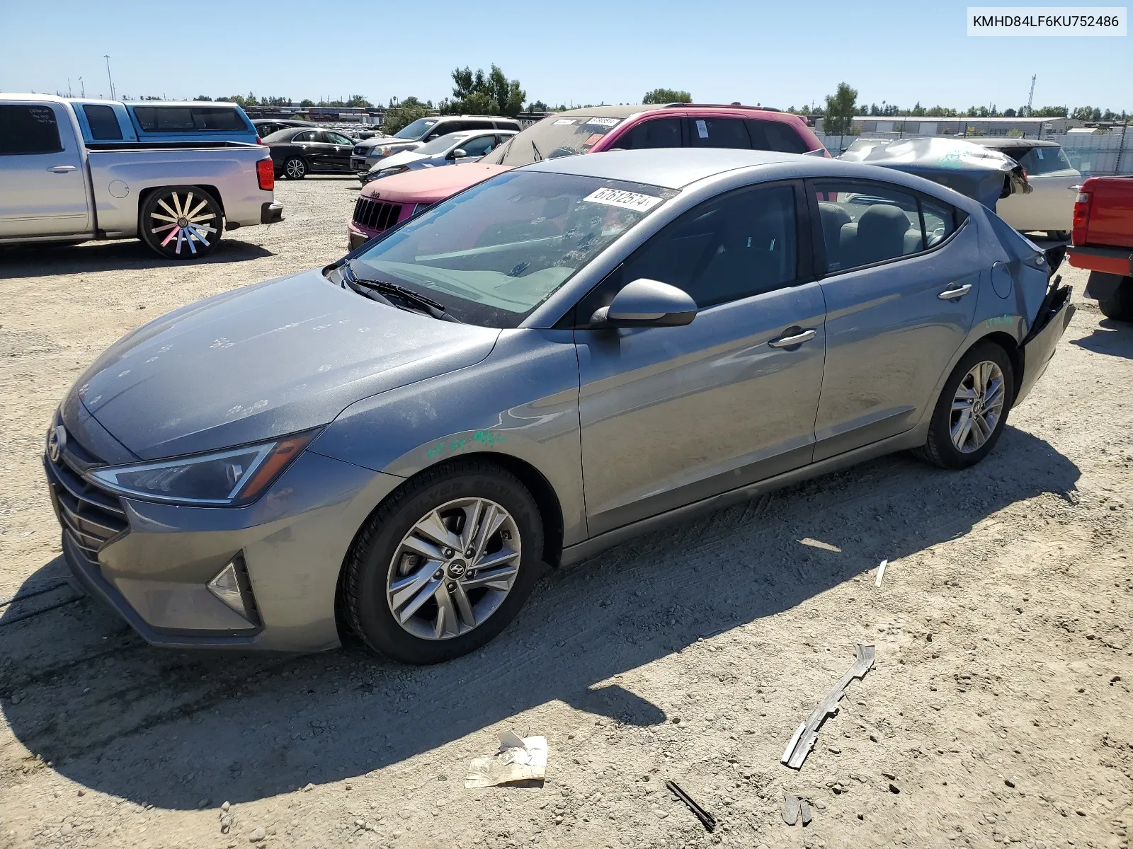 KMHD84LF6KU752486 2019 Hyundai Elantra Sel