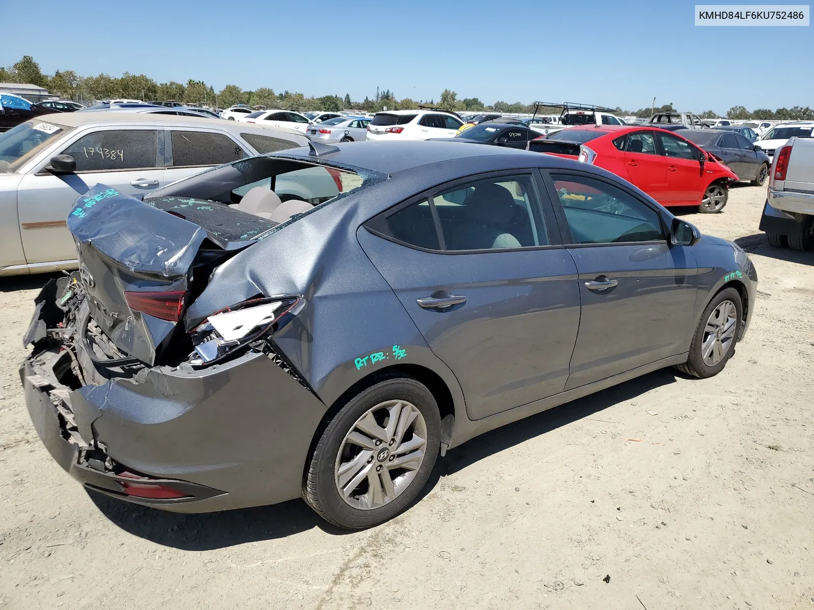 KMHD84LF6KU752486 2019 Hyundai Elantra Sel