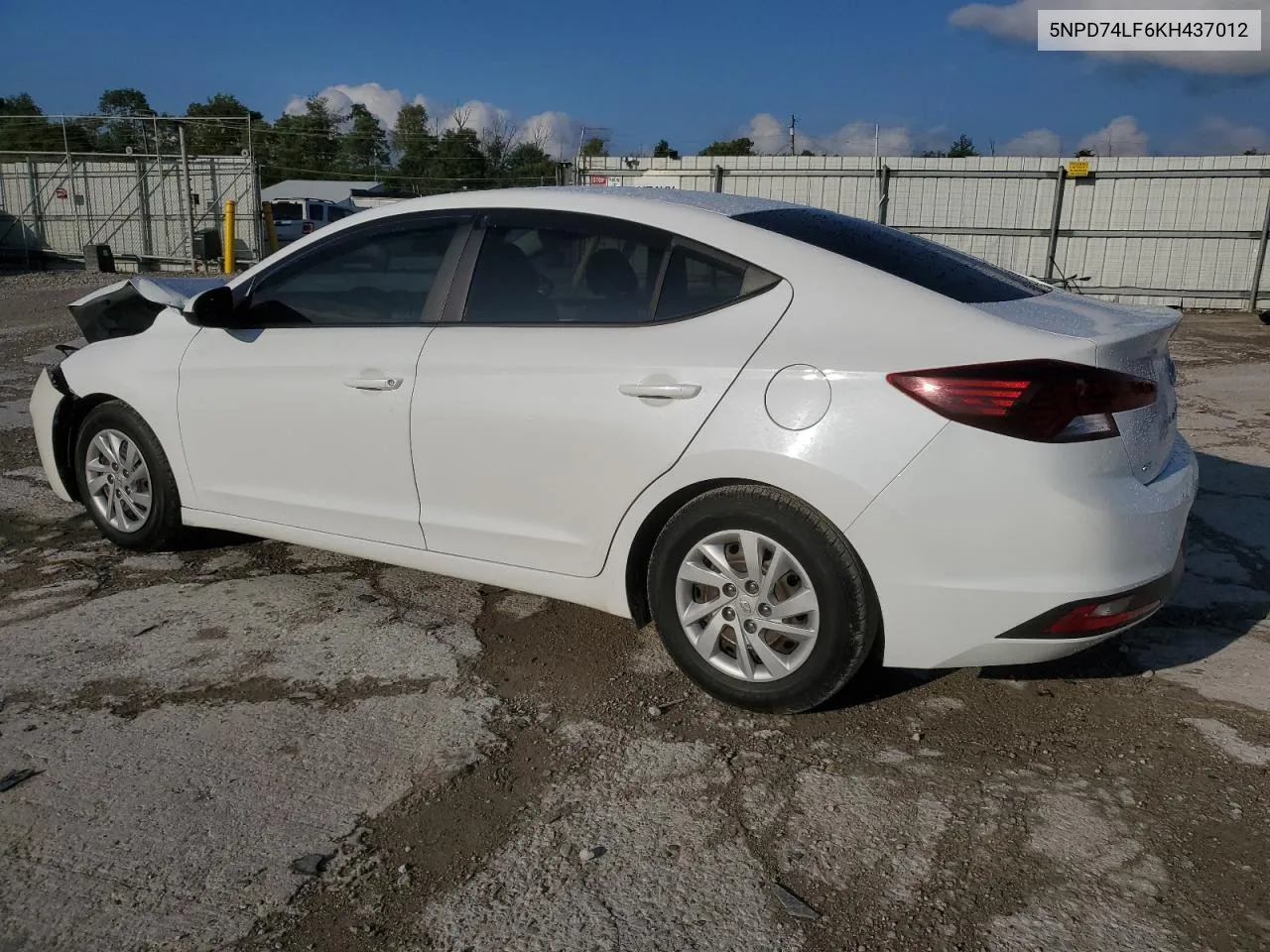 5NPD74LF6KH437012 2019 Hyundai Elantra Se