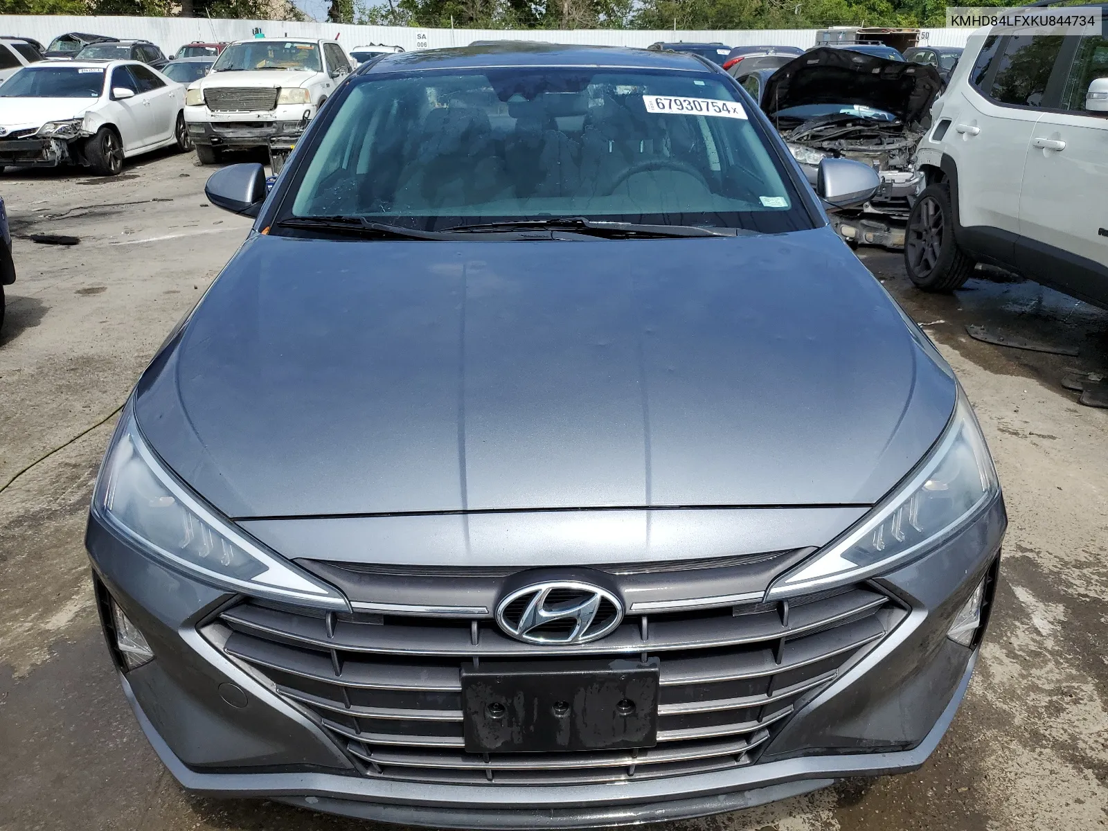 KMHD84LFXKU844734 2019 Hyundai Elantra Sel