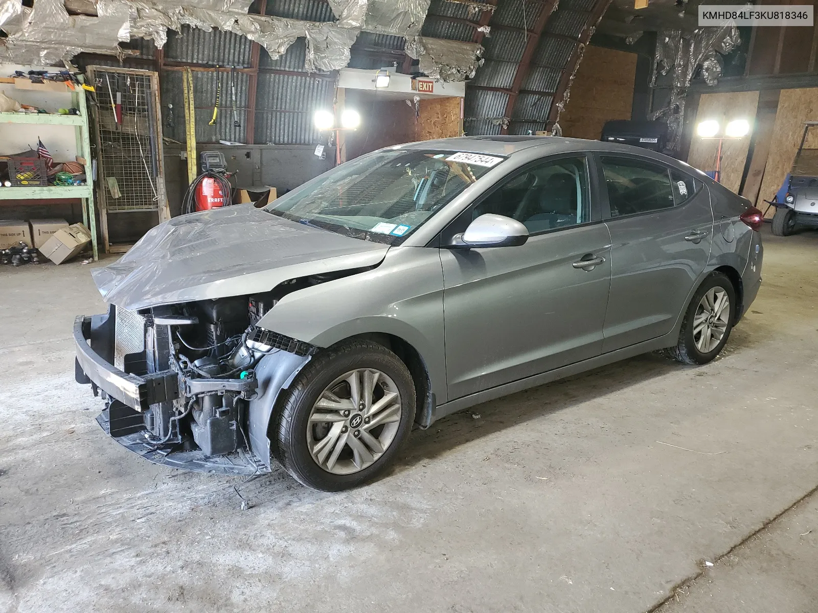 KMHD84LF3KU818346 2019 Hyundai Elantra Sel