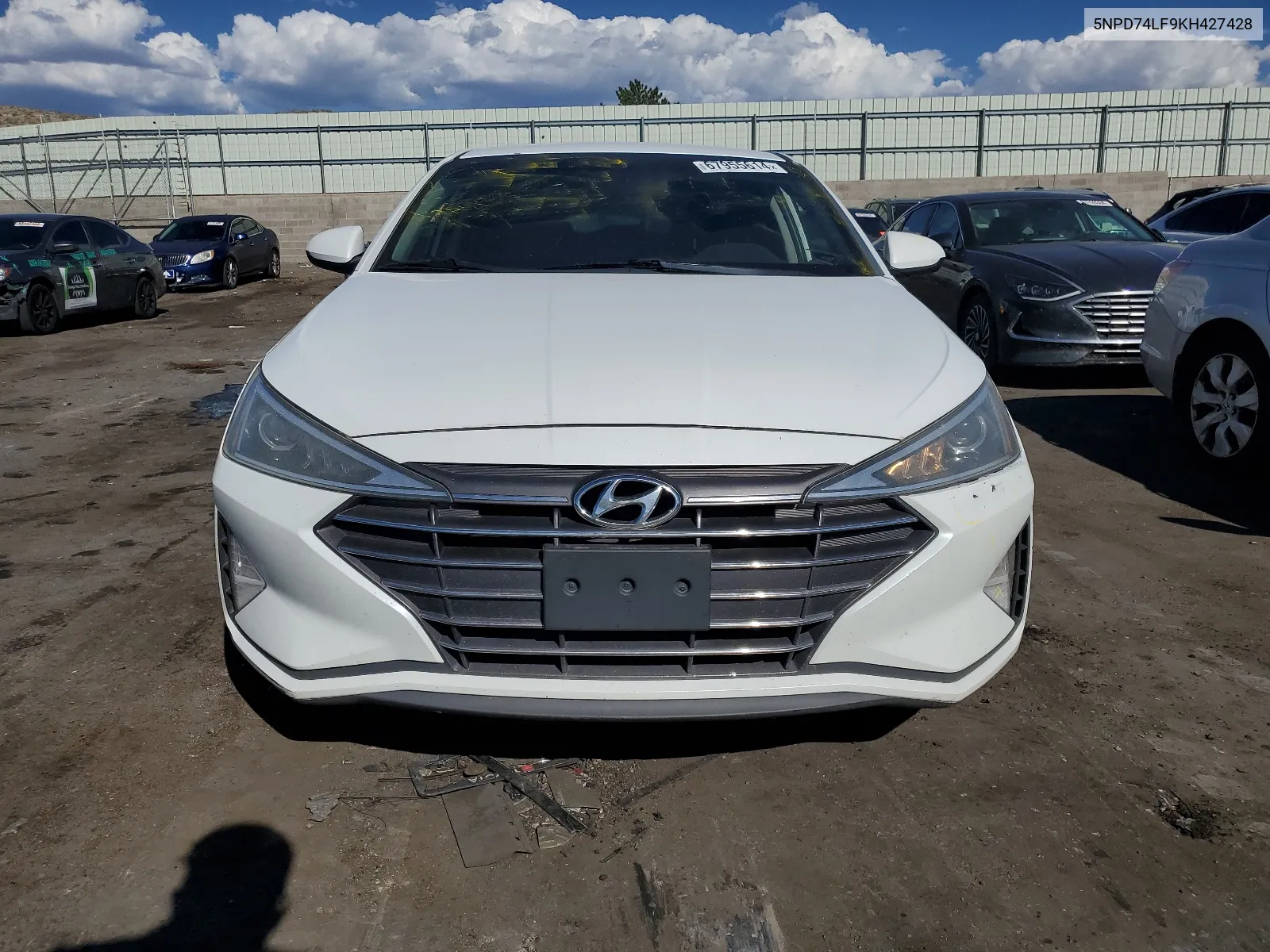 2019 Hyundai Elantra Se VIN: 5NPD74LF9KH427428 Lot: 67955614