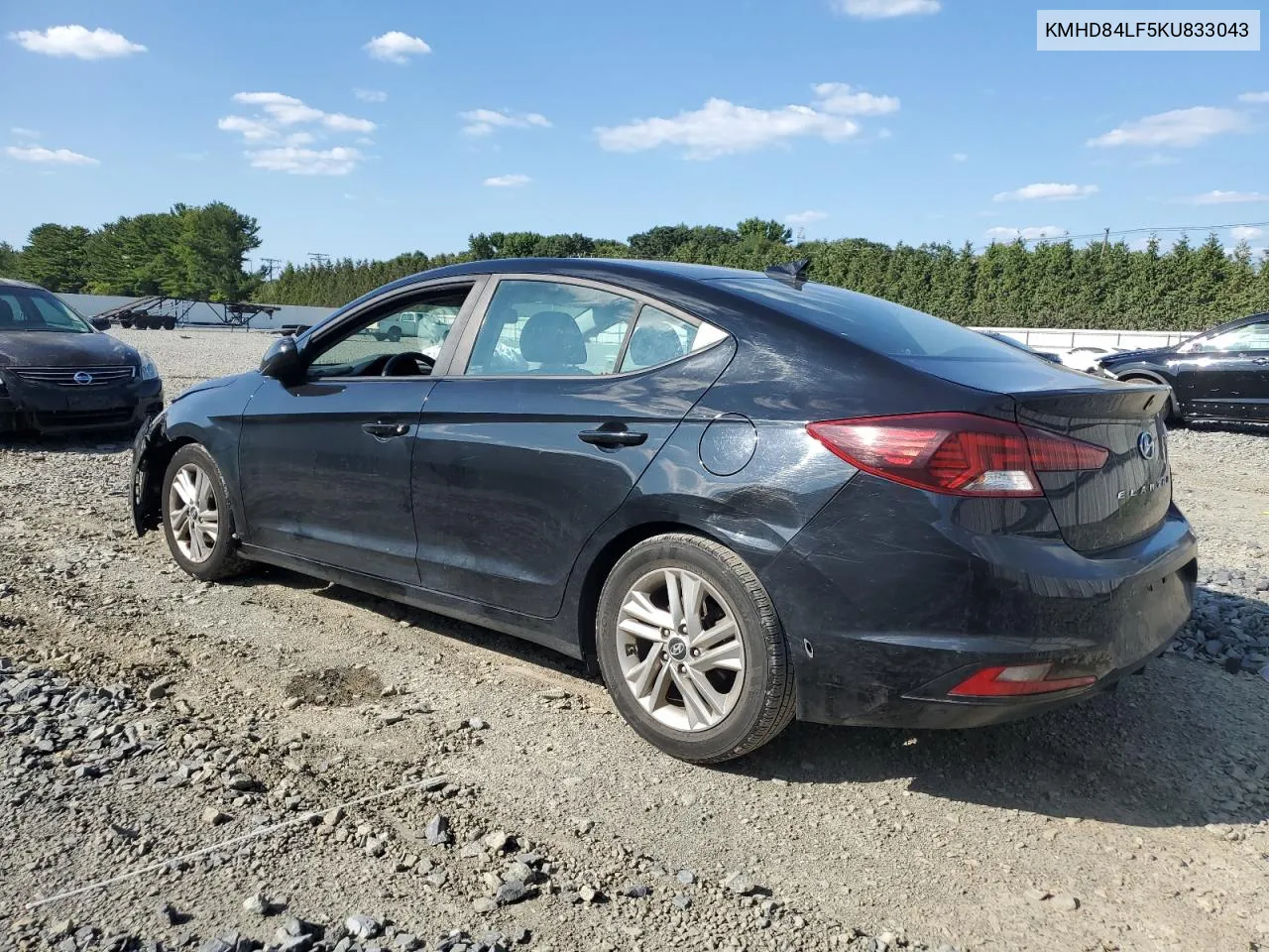 2019 Hyundai Elantra Sel VIN: KMHD84LF5KU833043 Lot: 68077444