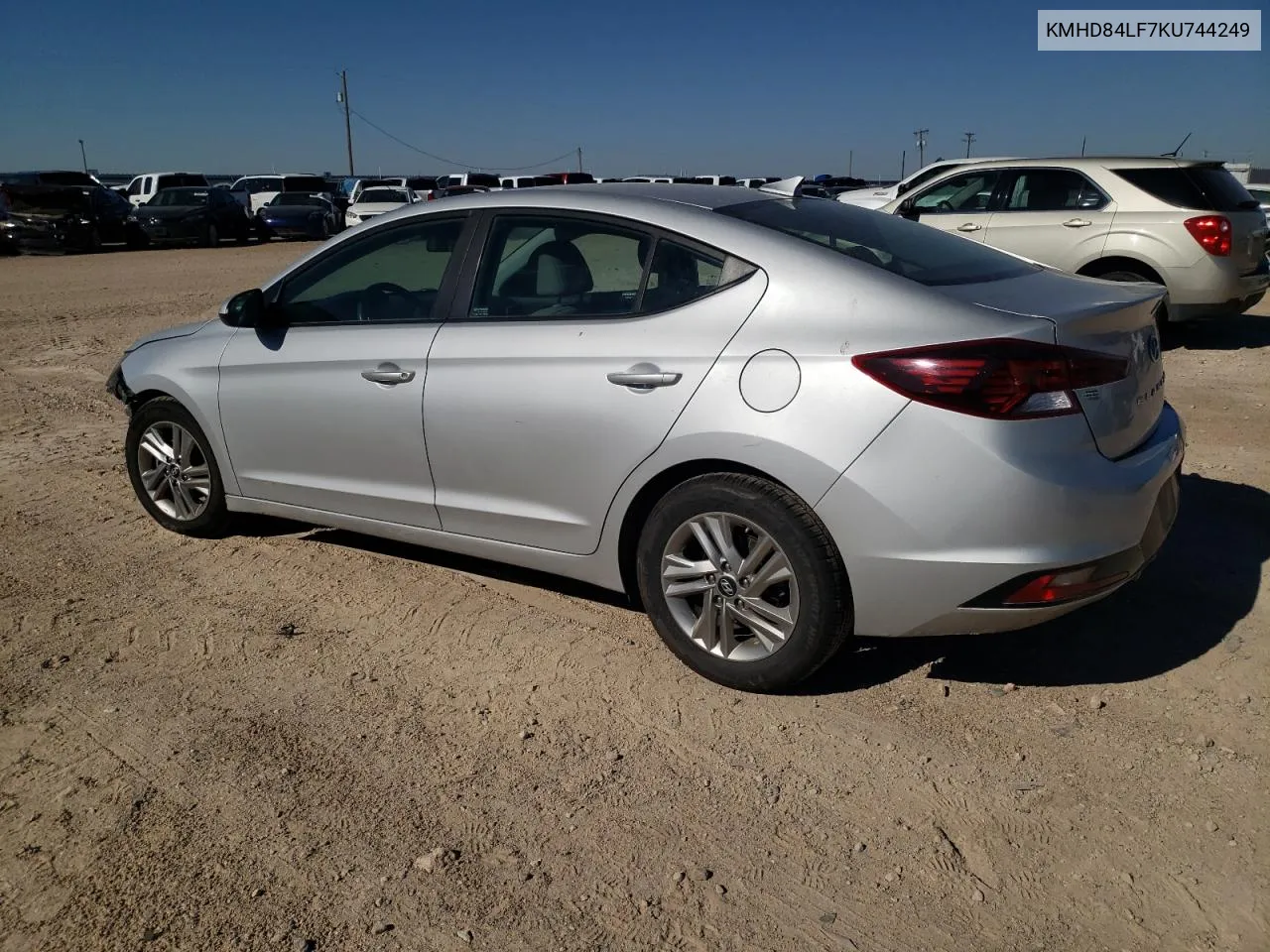 2019 Hyundai Elantra Sel VIN: KMHD84LF7KU744249 Lot: 68226074