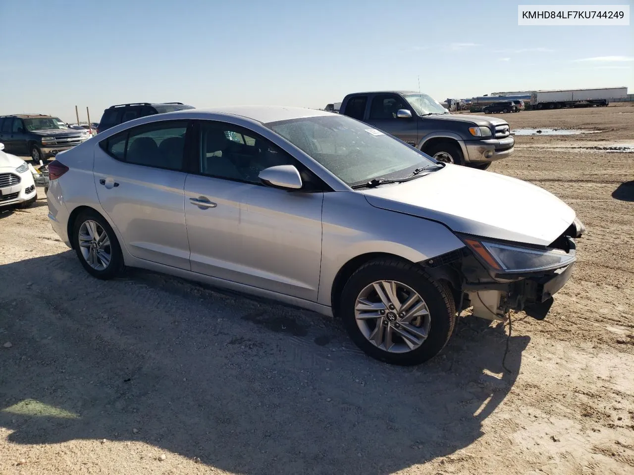 2019 Hyundai Elantra Sel VIN: KMHD84LF7KU744249 Lot: 68226074