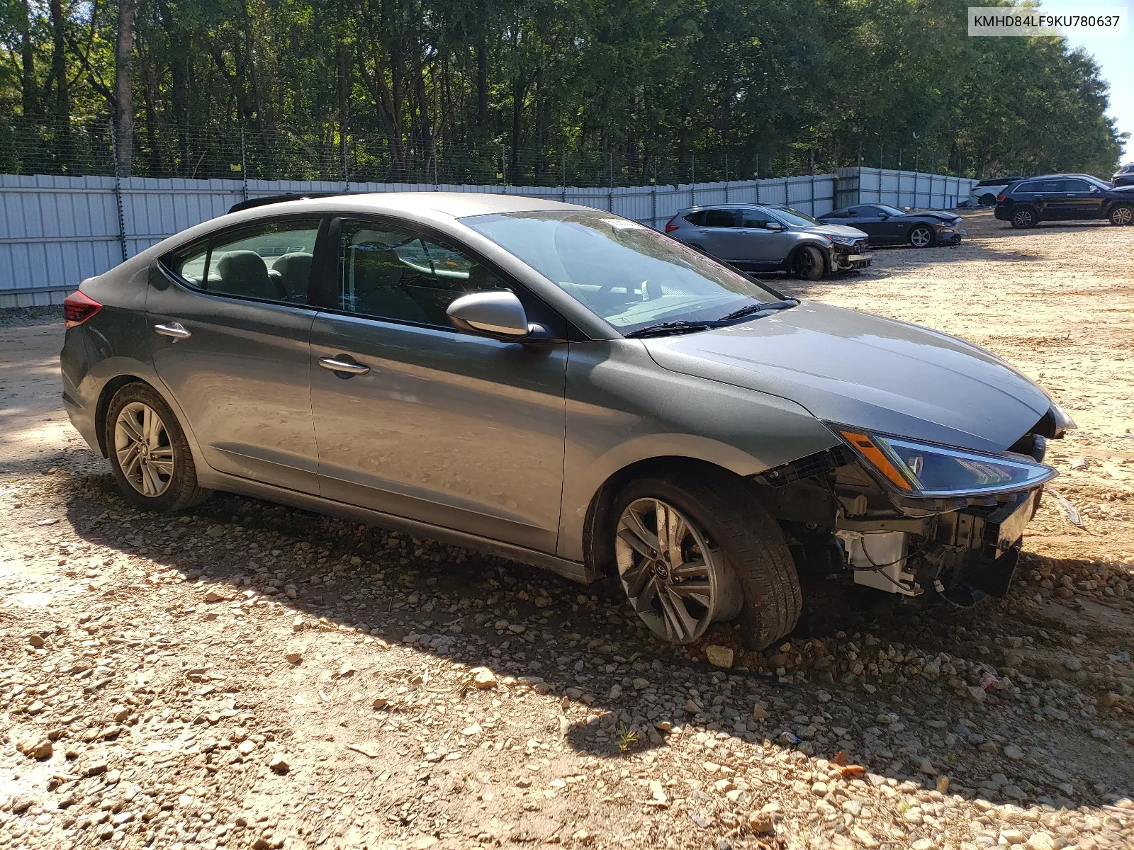 2019 Hyundai Elantra Sel VIN: KMHD84LF9KU780637 Lot: 68265324