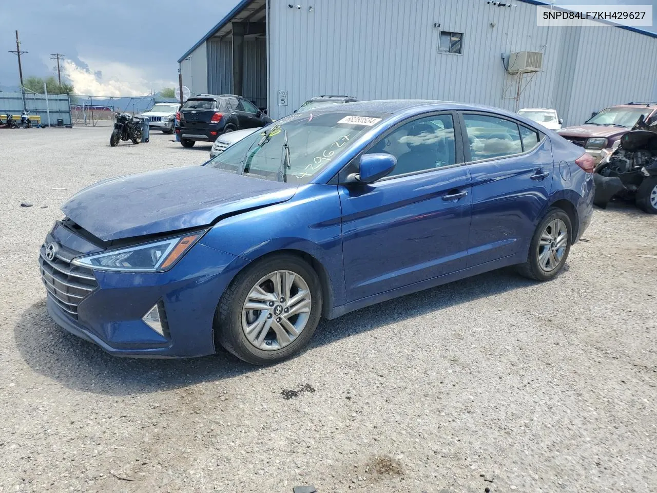 2019 Hyundai Elantra Sel VIN: 5NPD84LF7KH429627 Lot: 68280534