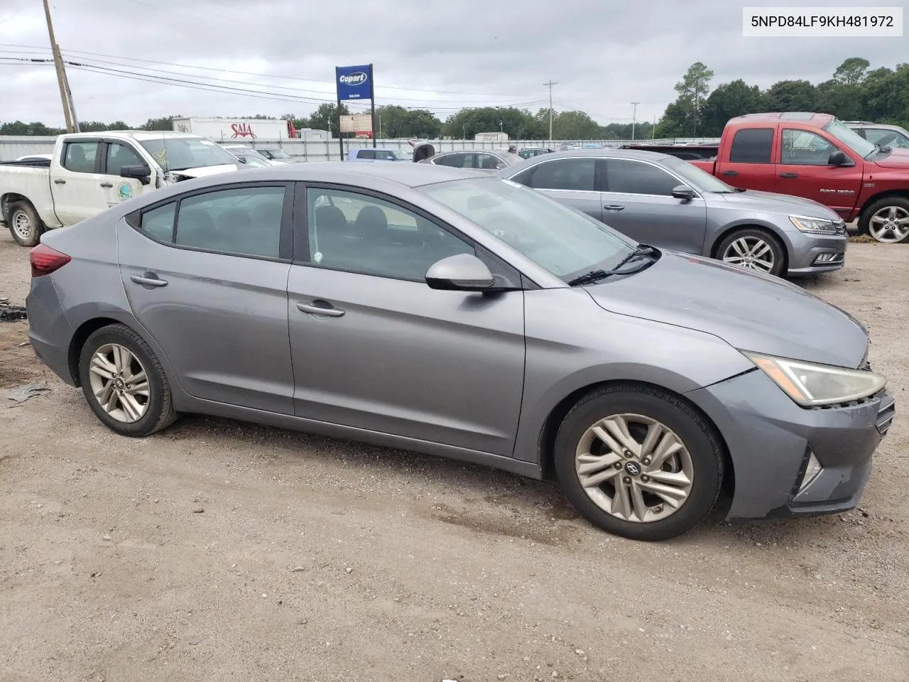 2019 Hyundai Elantra Sel VIN: 5NPD84LF9KH481972 Lot: 68323384