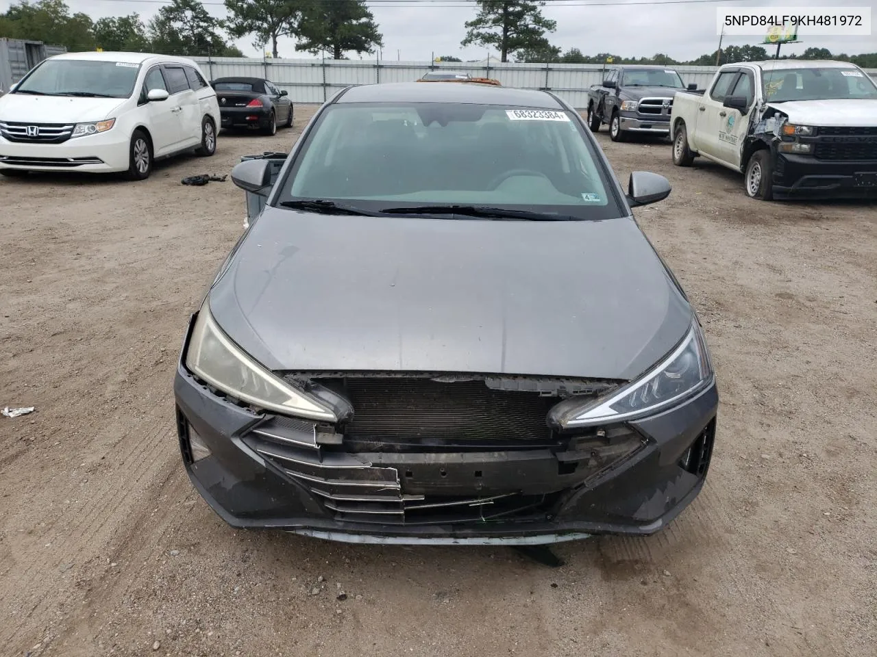 2019 Hyundai Elantra Sel VIN: 5NPD84LF9KH481972 Lot: 68323384