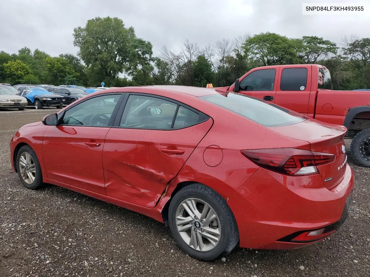 2019 Hyundai Elantra Sel VIN: 5NPD84LF3KH493955 Lot: 68348754