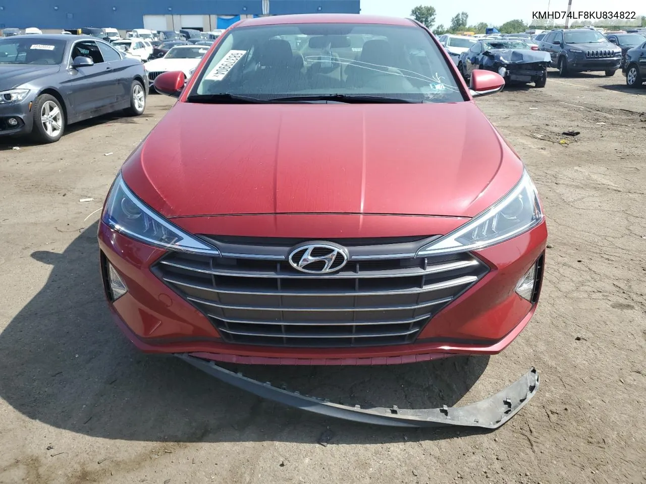 KMHD74LF8KU834822 2019 Hyundai Elantra Se