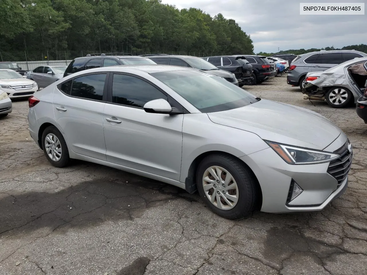 2019 Hyundai Elantra Se VIN: 5NPD74LF0KH487405 Lot: 68514824