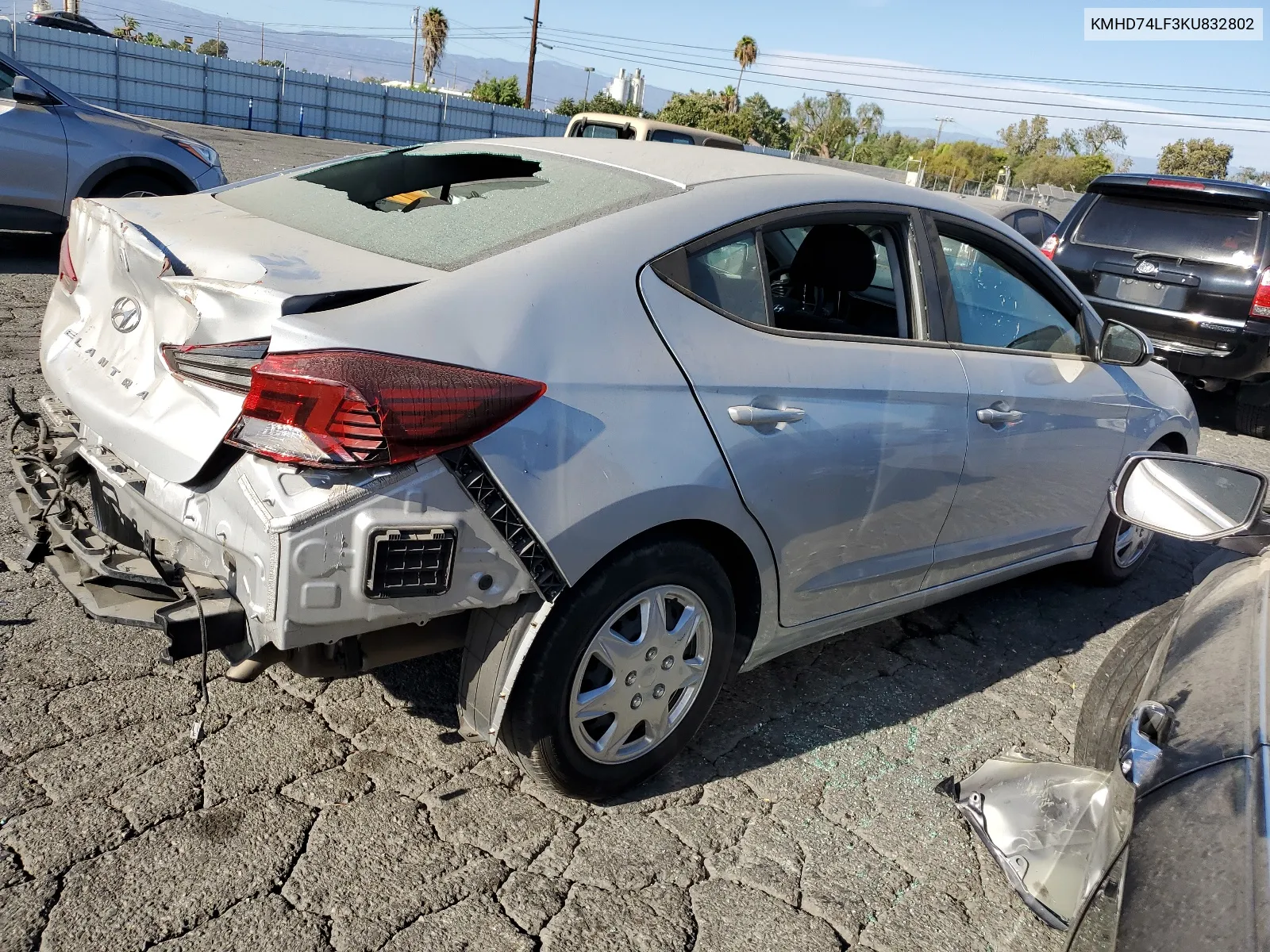 KMHD74LF3KU832802 2019 Hyundai Elantra Se