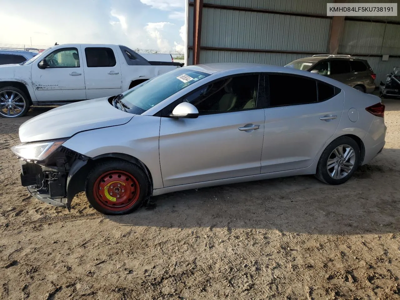 2019 Hyundai Elantra Sel VIN: KMHD84LF5KU738191 Lot: 68656544