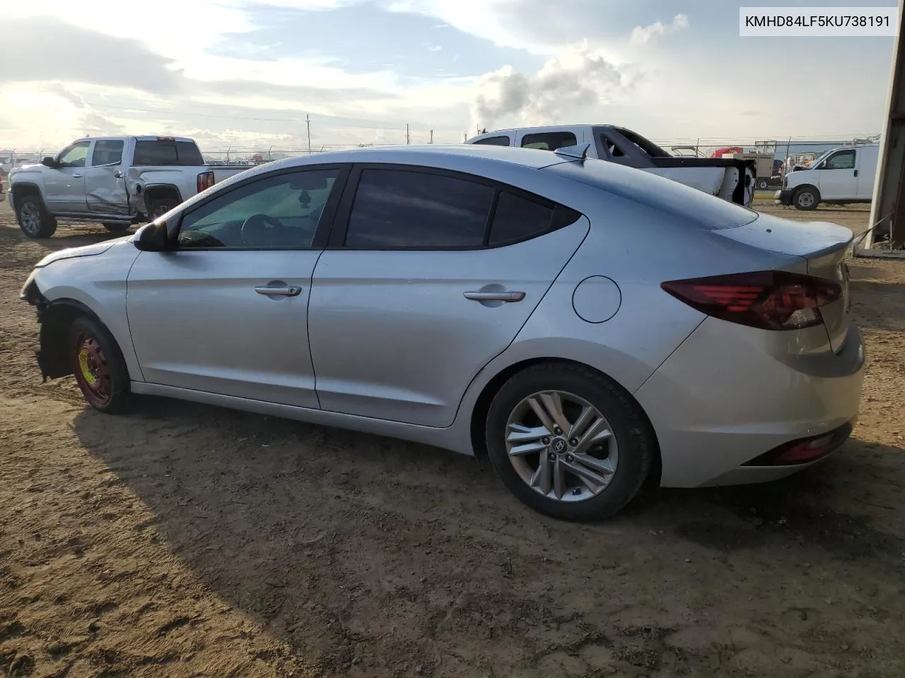 2019 Hyundai Elantra Sel VIN: KMHD84LF5KU738191 Lot: 68656544