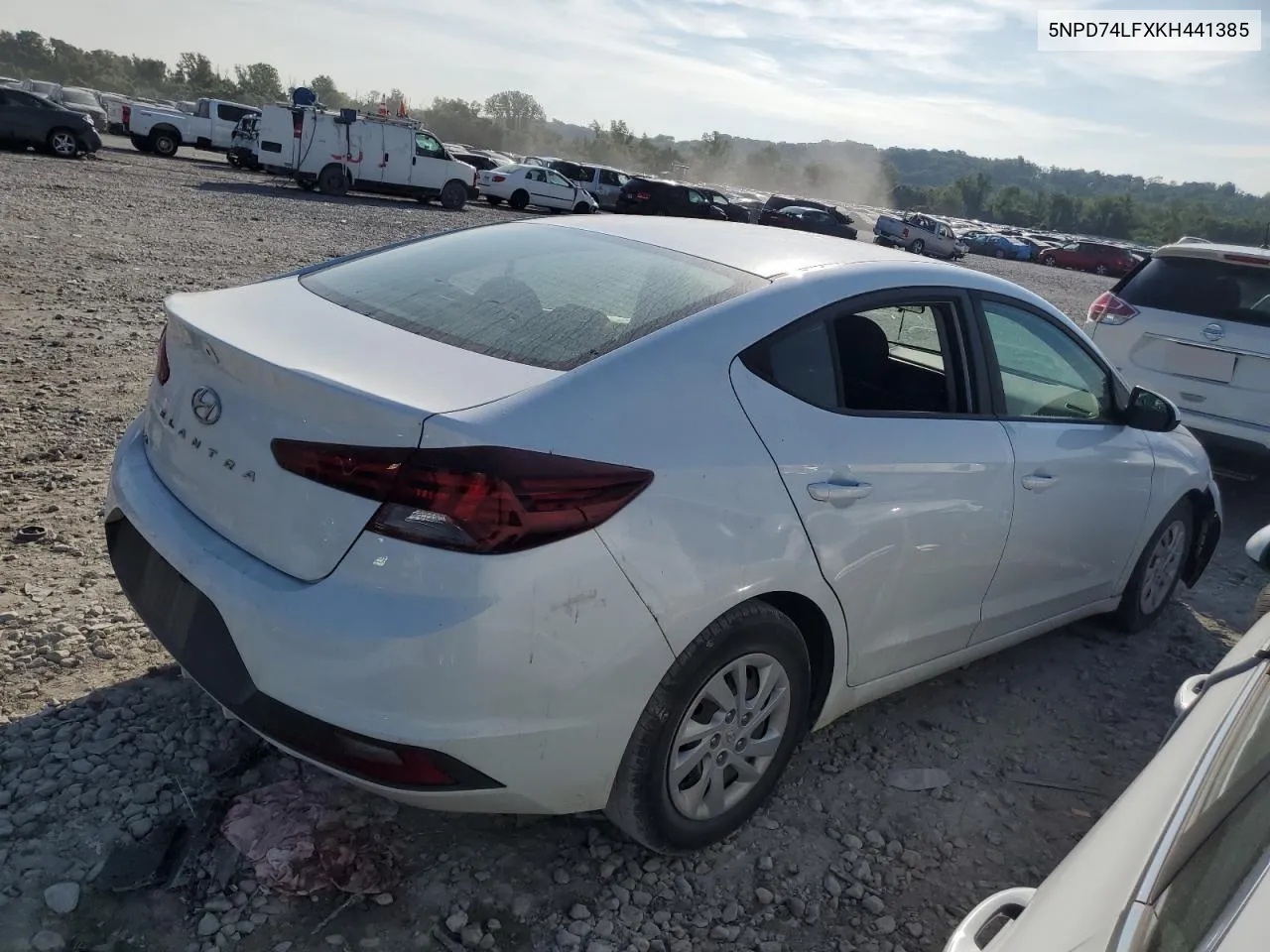 2019 Hyundai Elantra Se VIN: 5NPD74LFXKH441385 Lot: 68680124