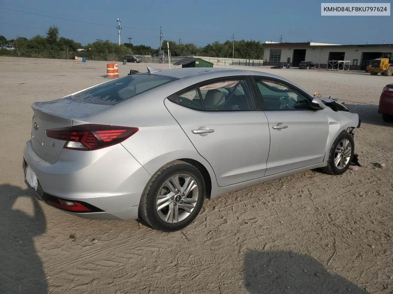 2019 Hyundai Elantra Sel VIN: KMHD84LF8KU797624 Lot: 68763764