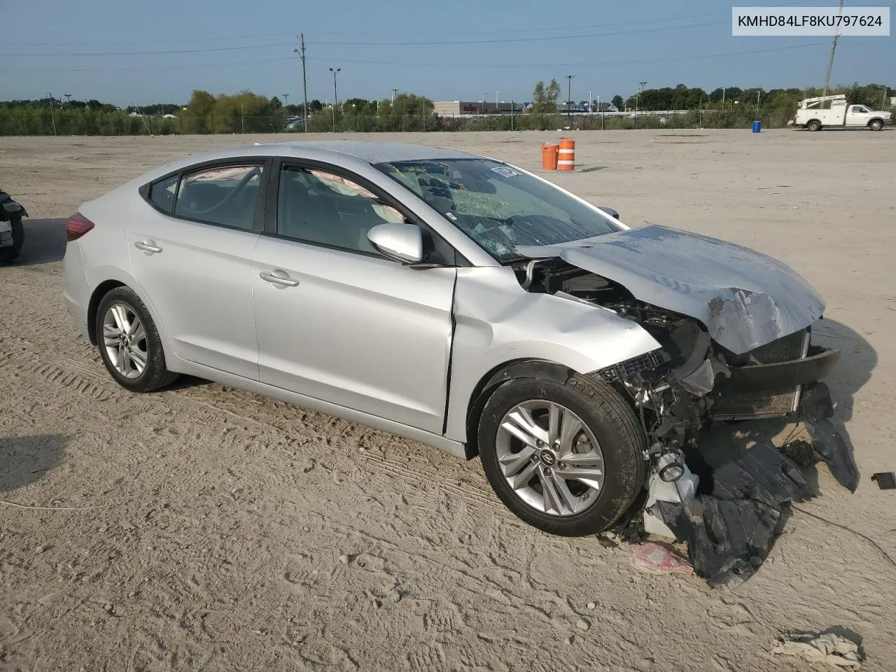 KMHD84LF8KU797624 2019 Hyundai Elantra Sel