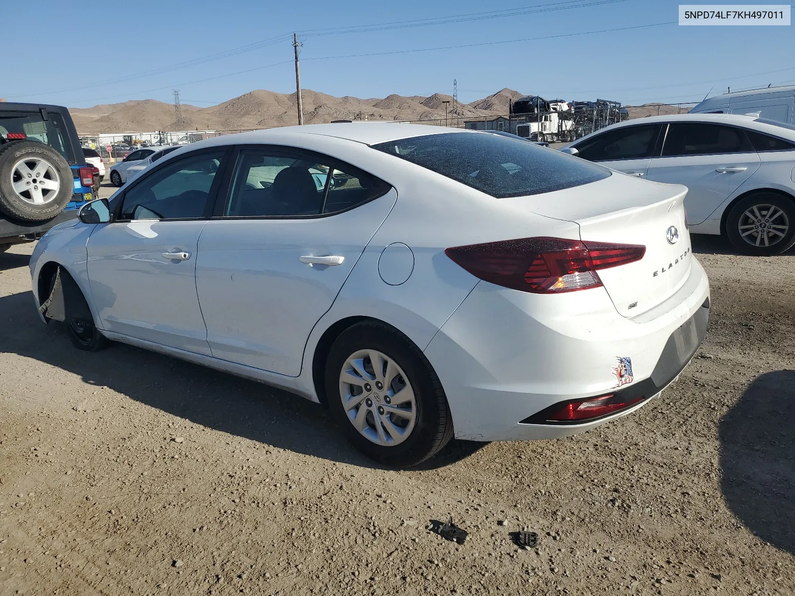 2019 Hyundai Elantra Se VIN: 5NPD74LF7KH497011 Lot: 68792204