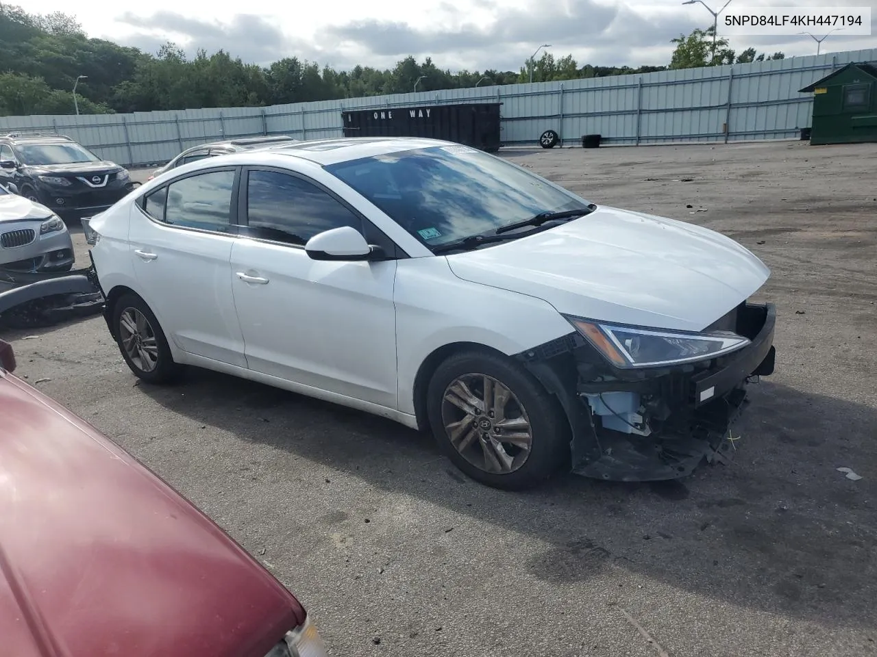 2019 Hyundai Elantra Sel VIN: 5NPD84LF4KH447194 Lot: 68846774