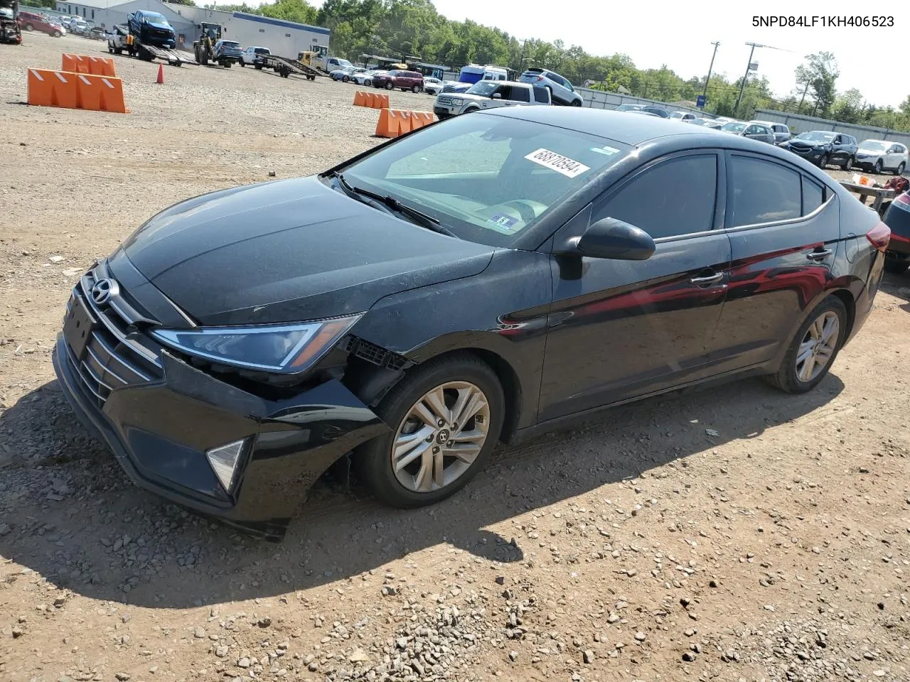 2019 Hyundai Elantra Sel VIN: 5NPD84LF1KH406523 Lot: 68870594