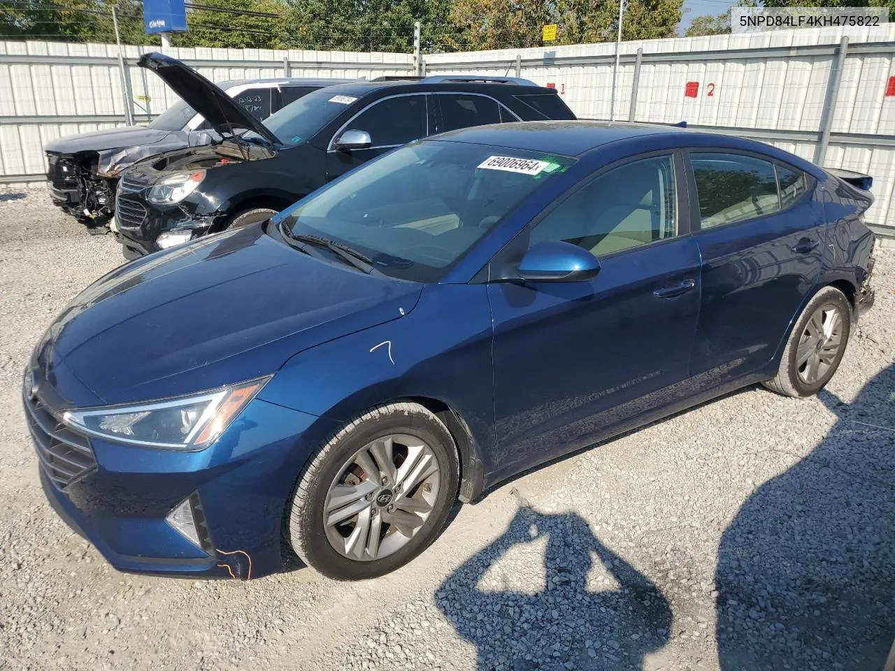 2019 Hyundai Elantra Sel VIN: 5NPD84LF4KH475822 Lot: 69006964