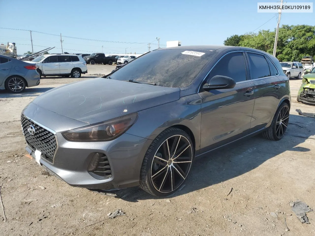 2019 Hyundai Elantra Gt VIN: KMHH35LE0KU109189 Lot: 69193594