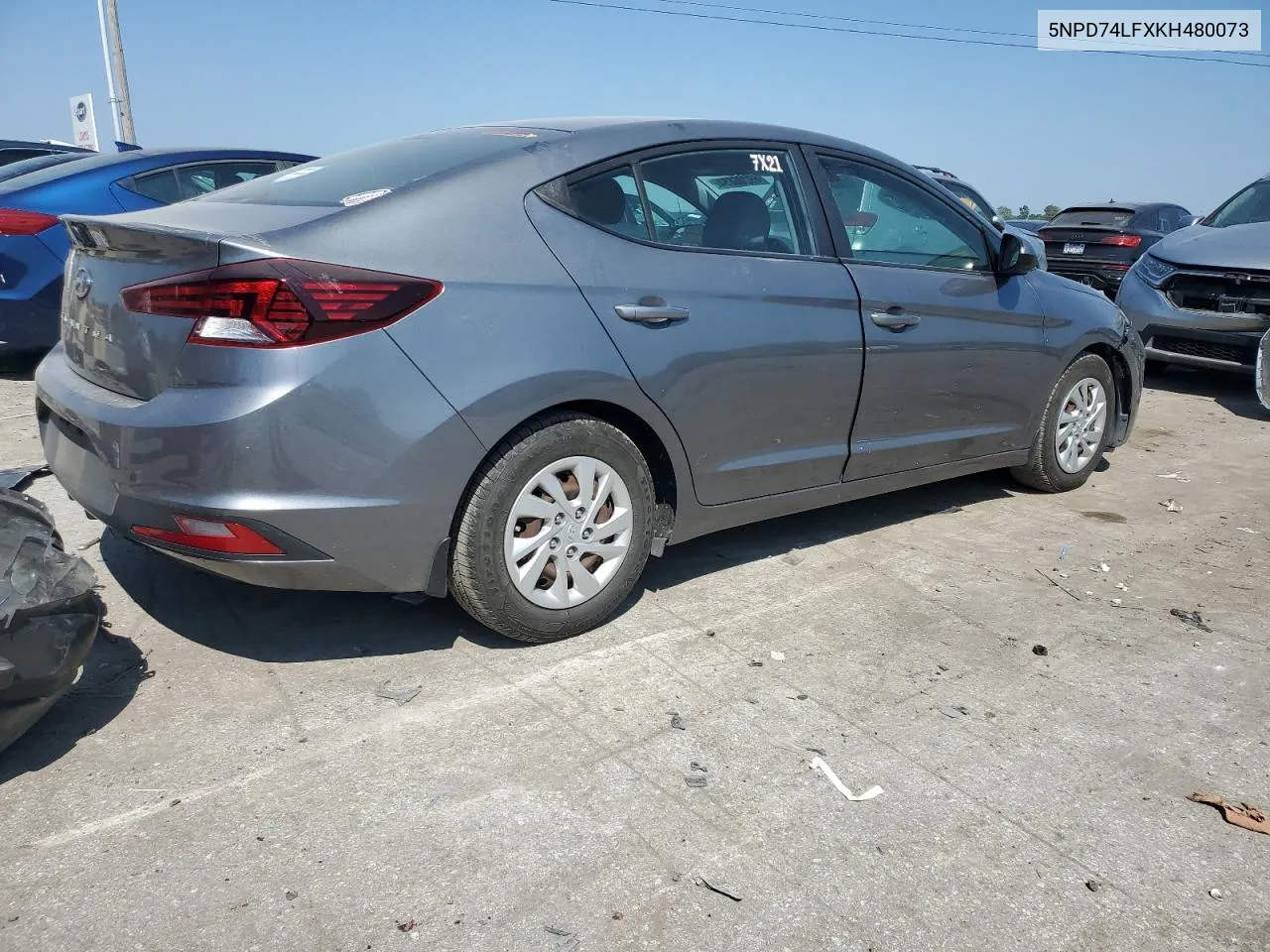 2019 Hyundai Elantra Se VIN: 5NPD74LFXKH480073 Lot: 69206654