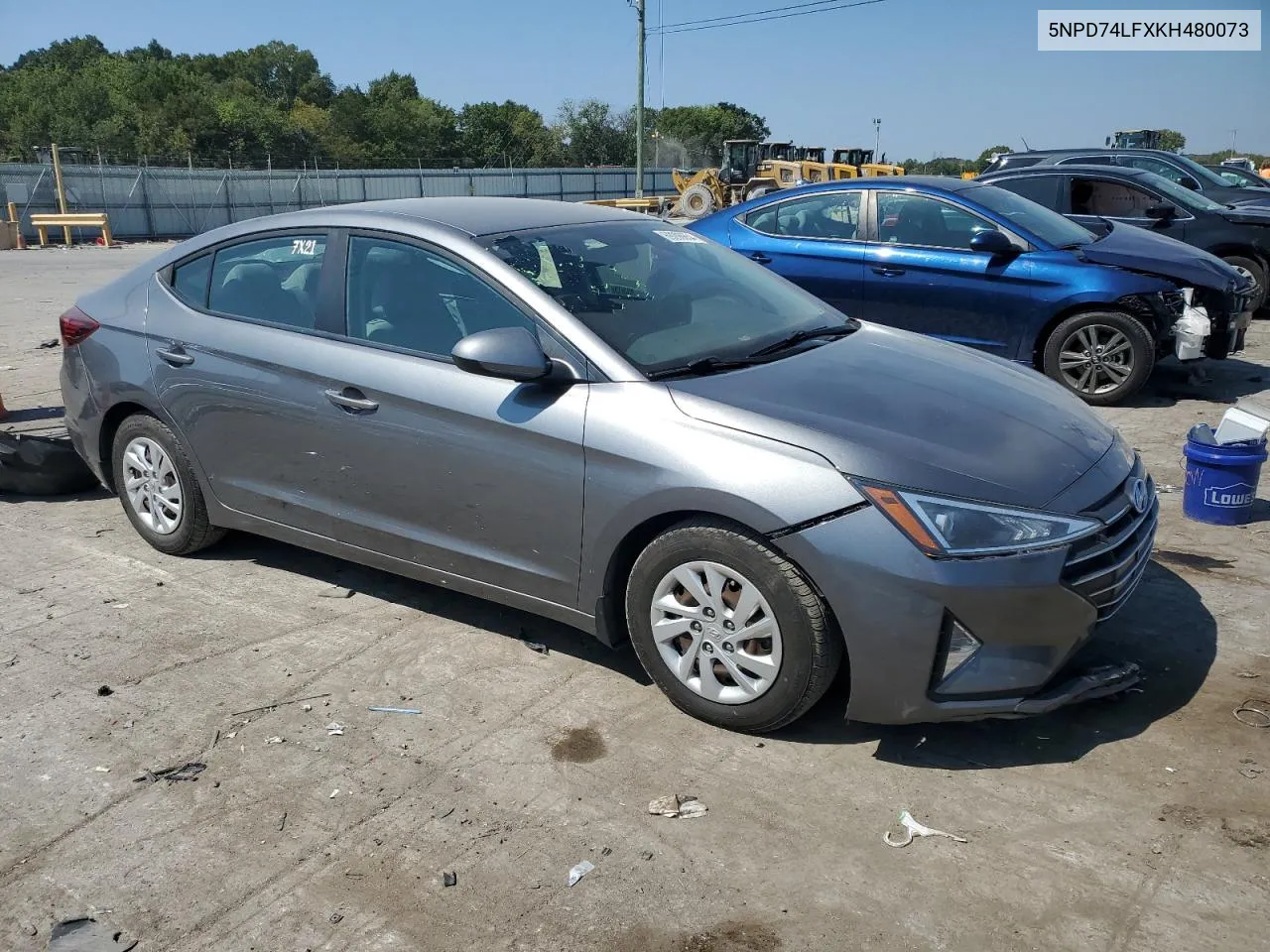 2019 Hyundai Elantra Se VIN: 5NPD74LFXKH480073 Lot: 69206654