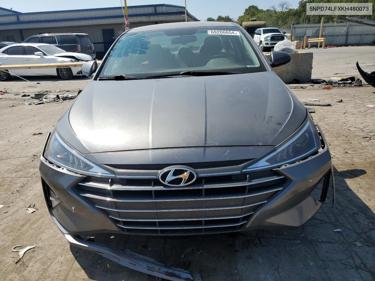 2019 Hyundai Elantra Se VIN: 5NPD74LFXKH480073 Lot: 69206654