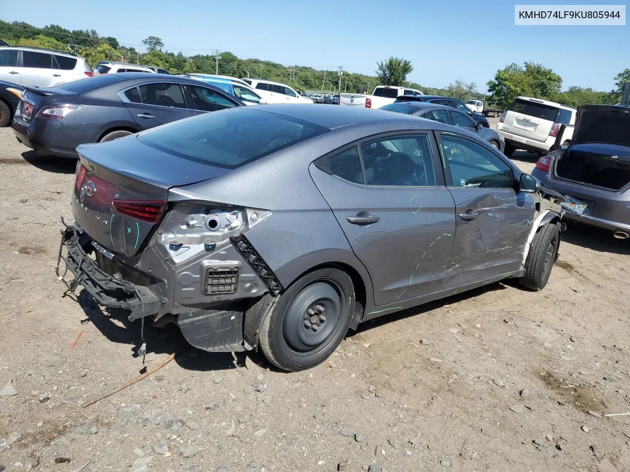 KMHD74LF9KU805944 2019 Hyundai Elantra Se