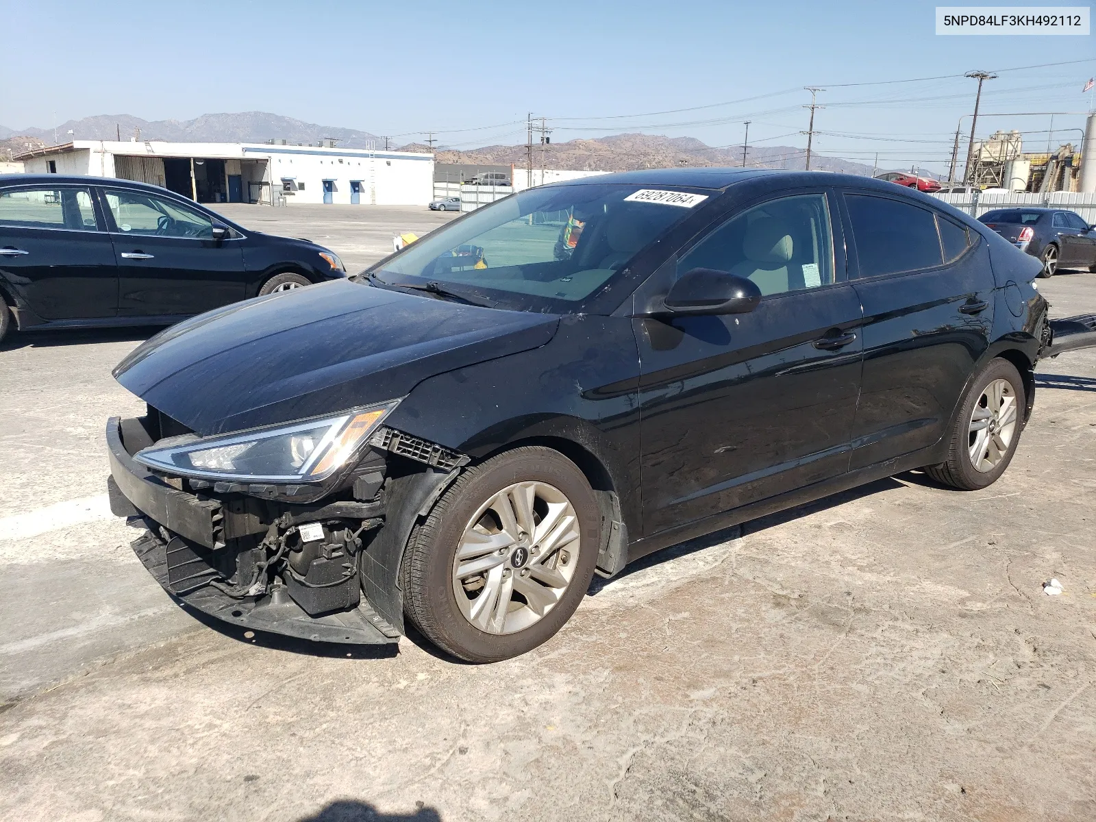 2019 Hyundai Elantra Sel VIN: 5NPD84LF3KH492112 Lot: 69287064