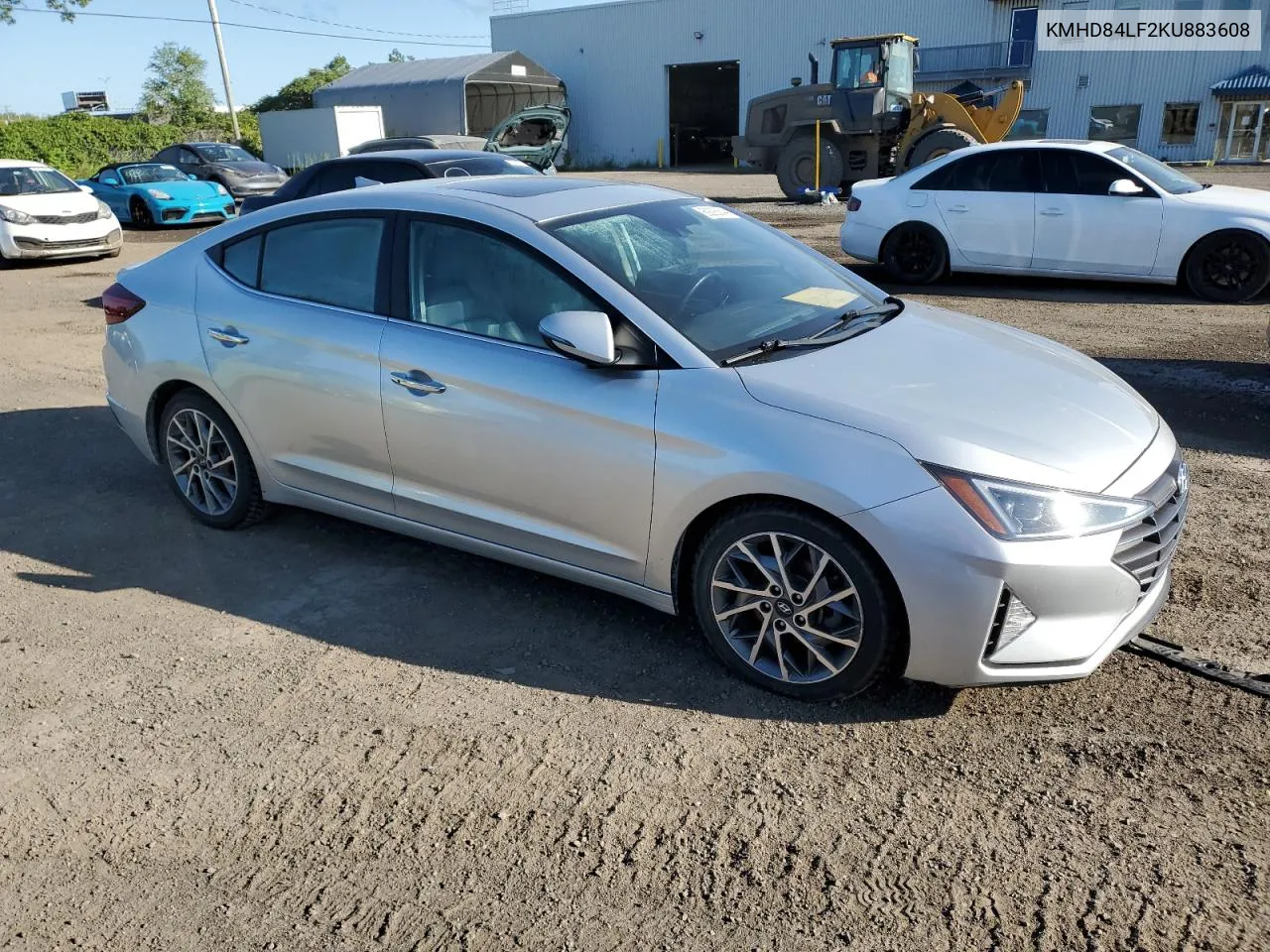 KMHD84LF2KU883608 2019 Hyundai Elantra Sel