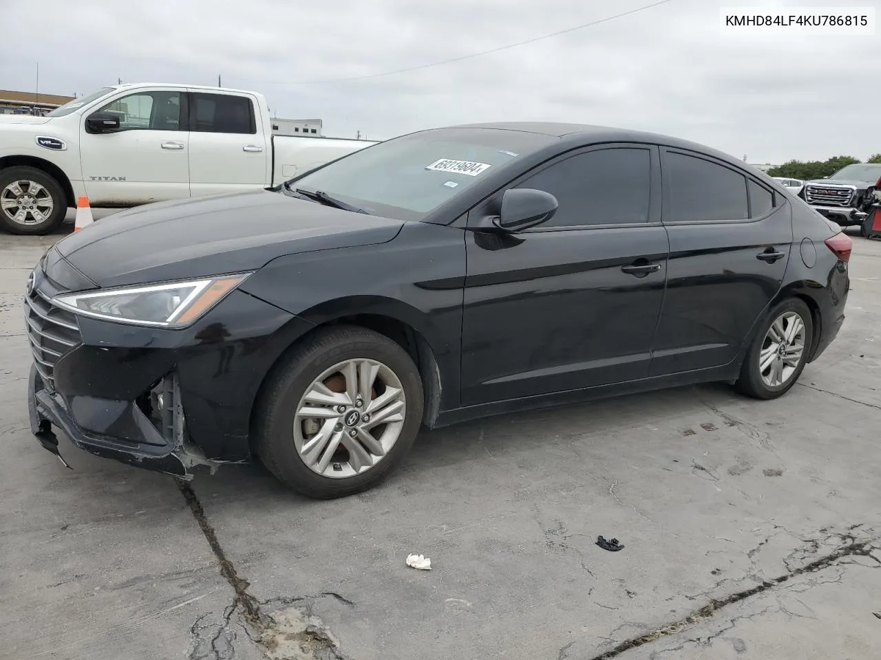 KMHD84LF4KU786815 2019 Hyundai Elantra Sel