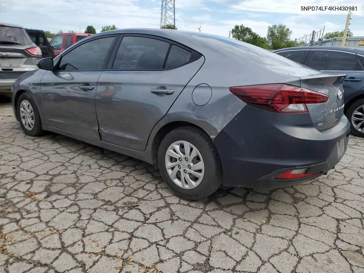 2019 Hyundai Elantra Se VIN: 5NPD74LF4KH430981 Lot: 69346534