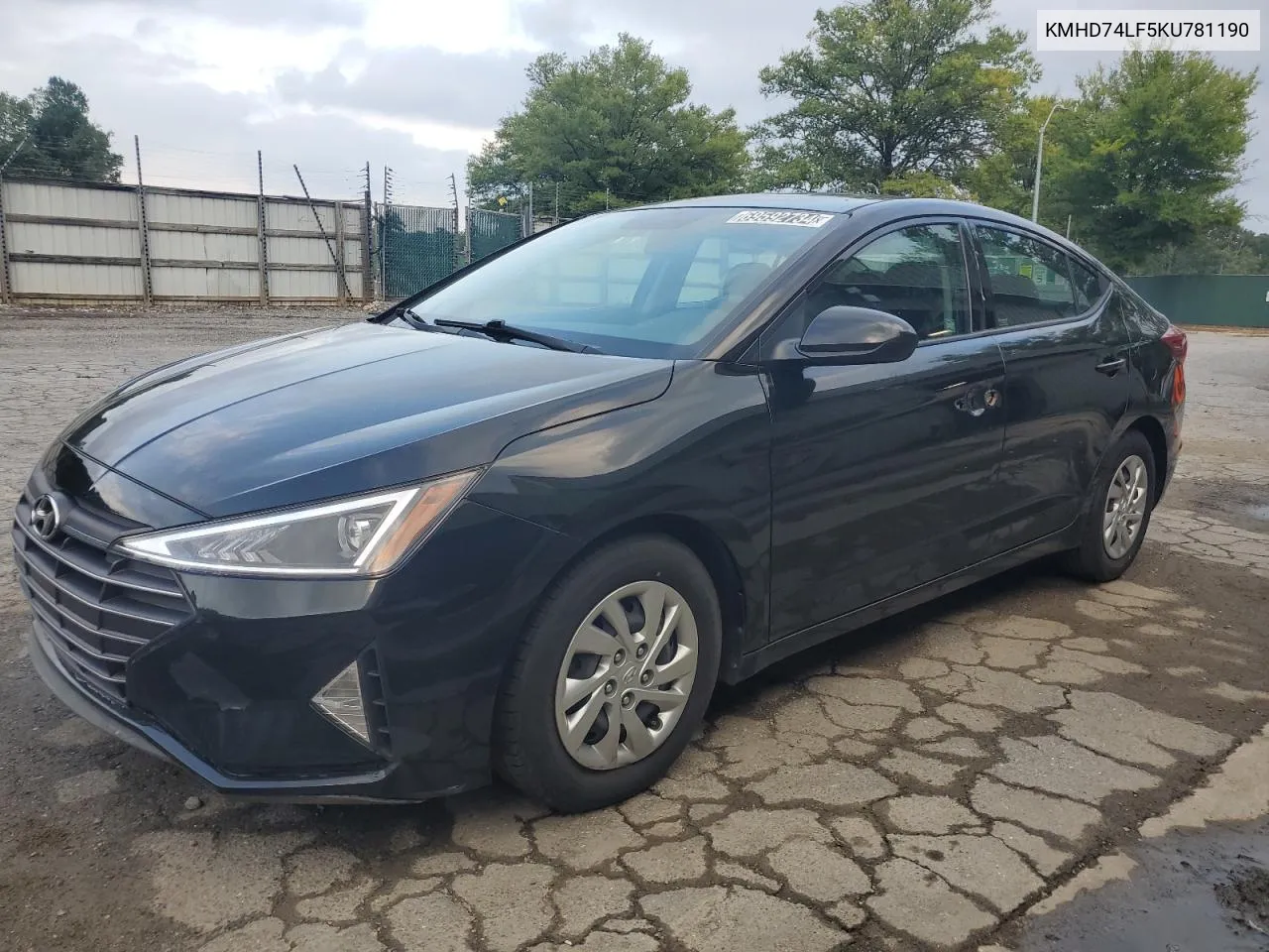 KMHD74LF5KU781190 2019 Hyundai Elantra Se