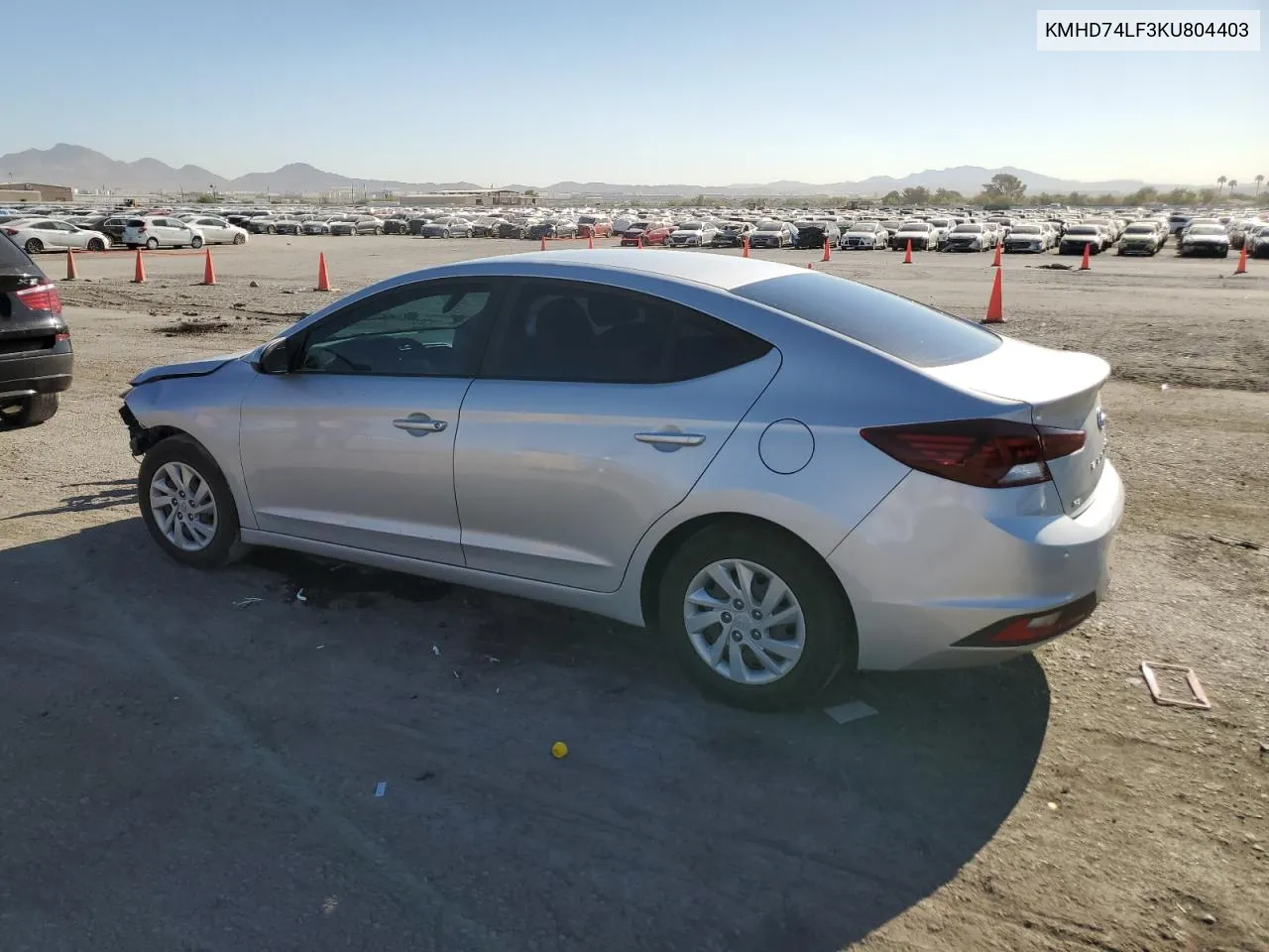 2019 Hyundai Elantra Se VIN: KMHD74LF3KU804403 Lot: 69603554