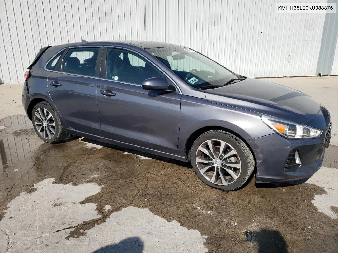 2019 Hyundai Elantra Gt VIN: KMHH35LE0KU088876 Lot: 69806904