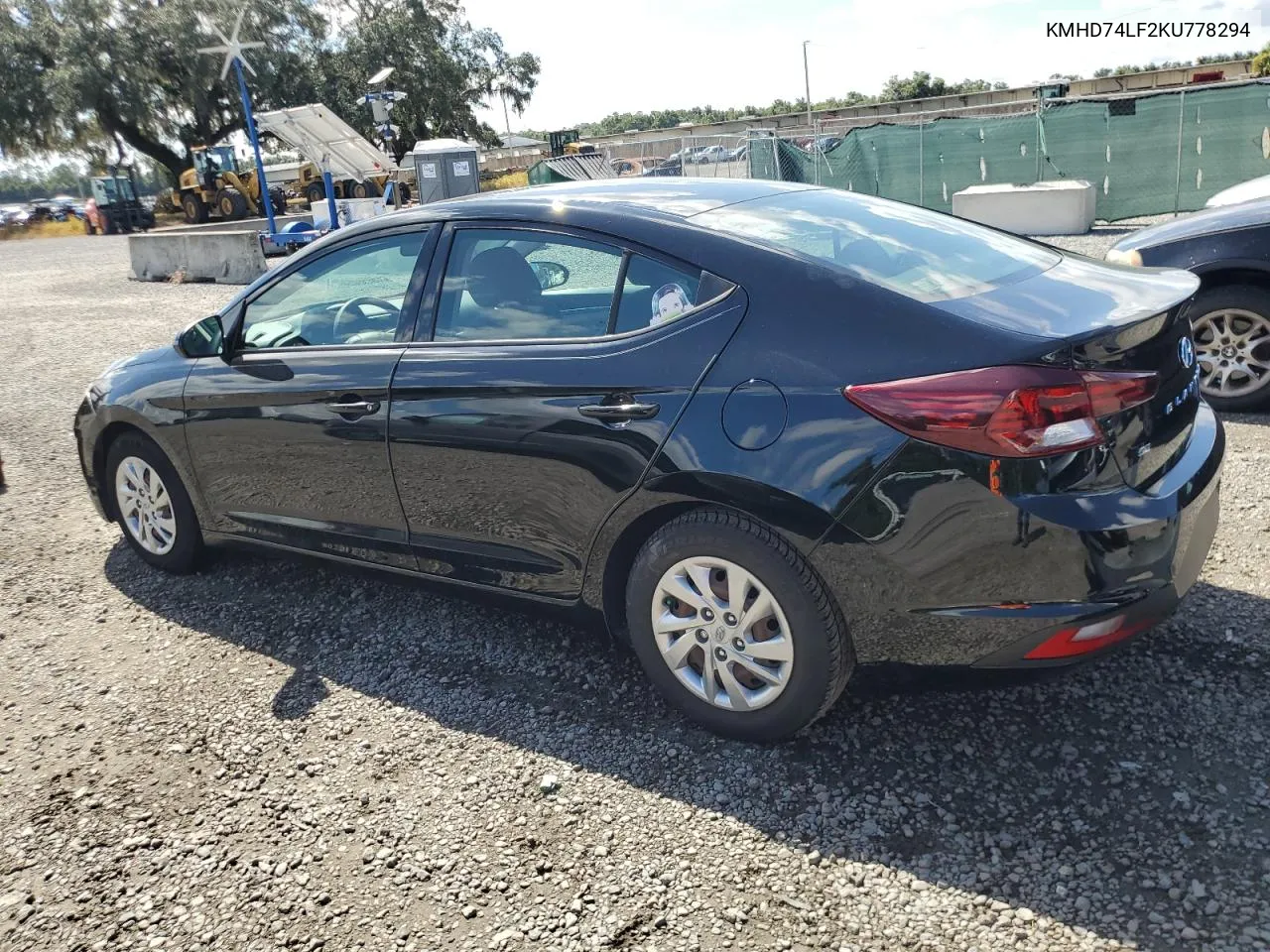 2019 Hyundai Elantra Se VIN: KMHD74LF2KU778294 Lot: 69835574