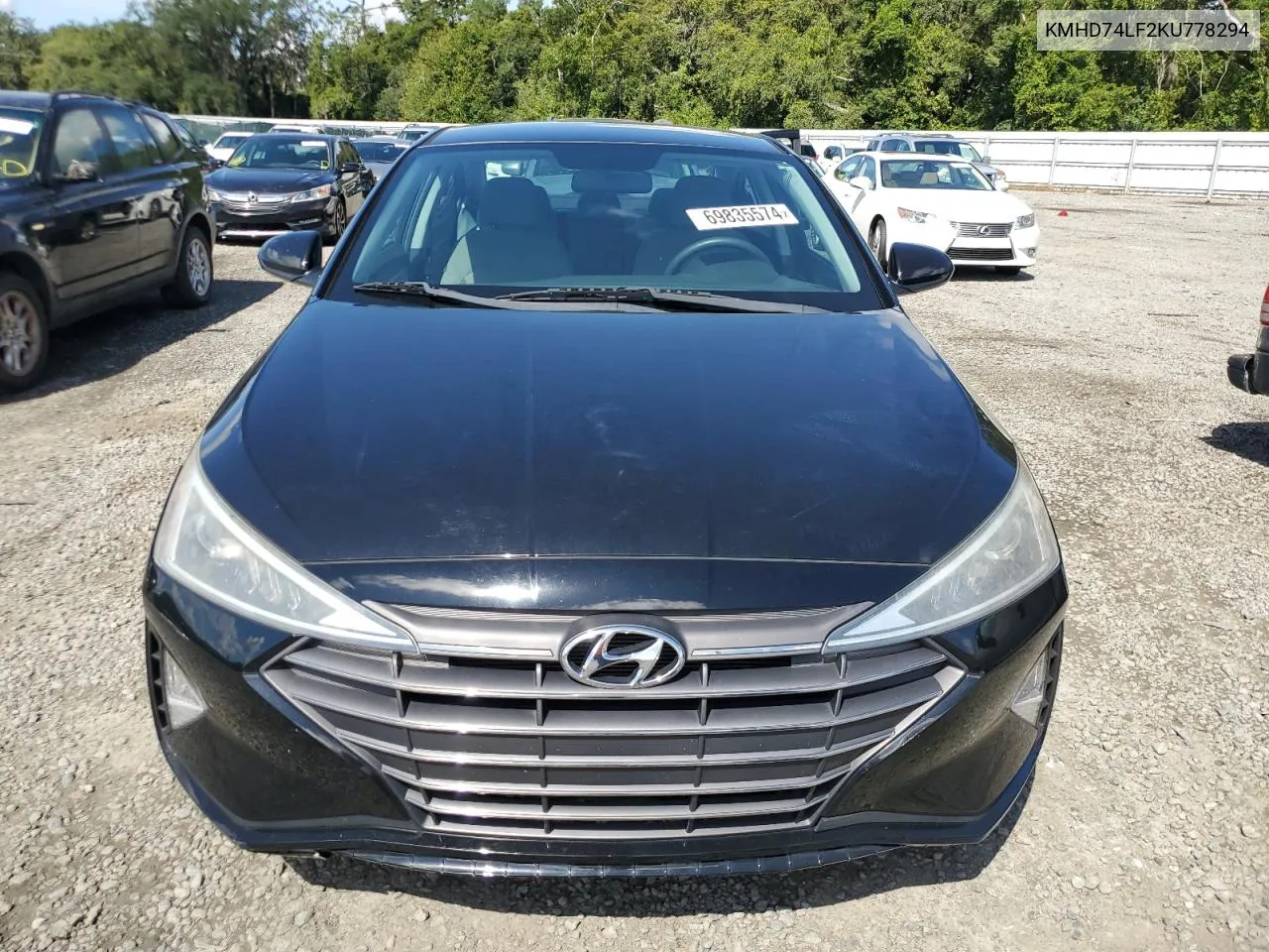 2019 Hyundai Elantra Se VIN: KMHD74LF2KU778294 Lot: 69835574