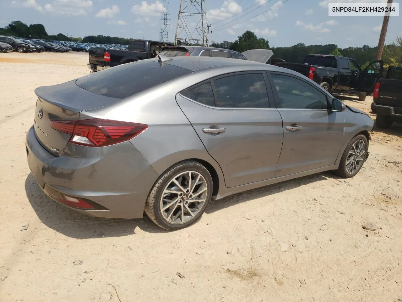 5NPD84LF2KH429244 2019 Hyundai Elantra Sel