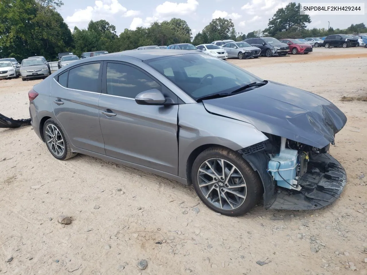 2019 Hyundai Elantra Sel VIN: 5NPD84LF2KH429244 Lot: 69941014