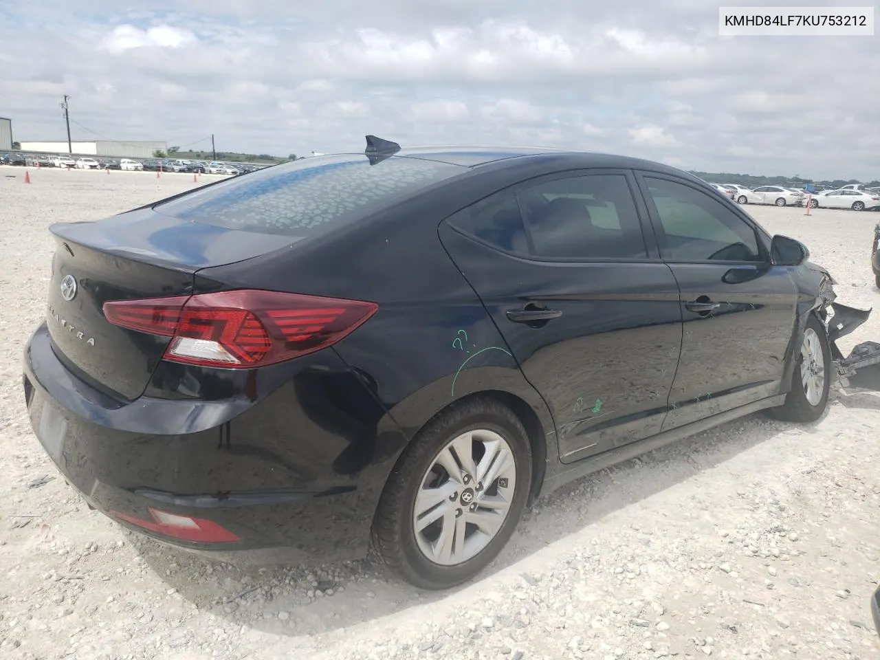 KMHD84LF7KU753212 2019 Hyundai Elantra Sel