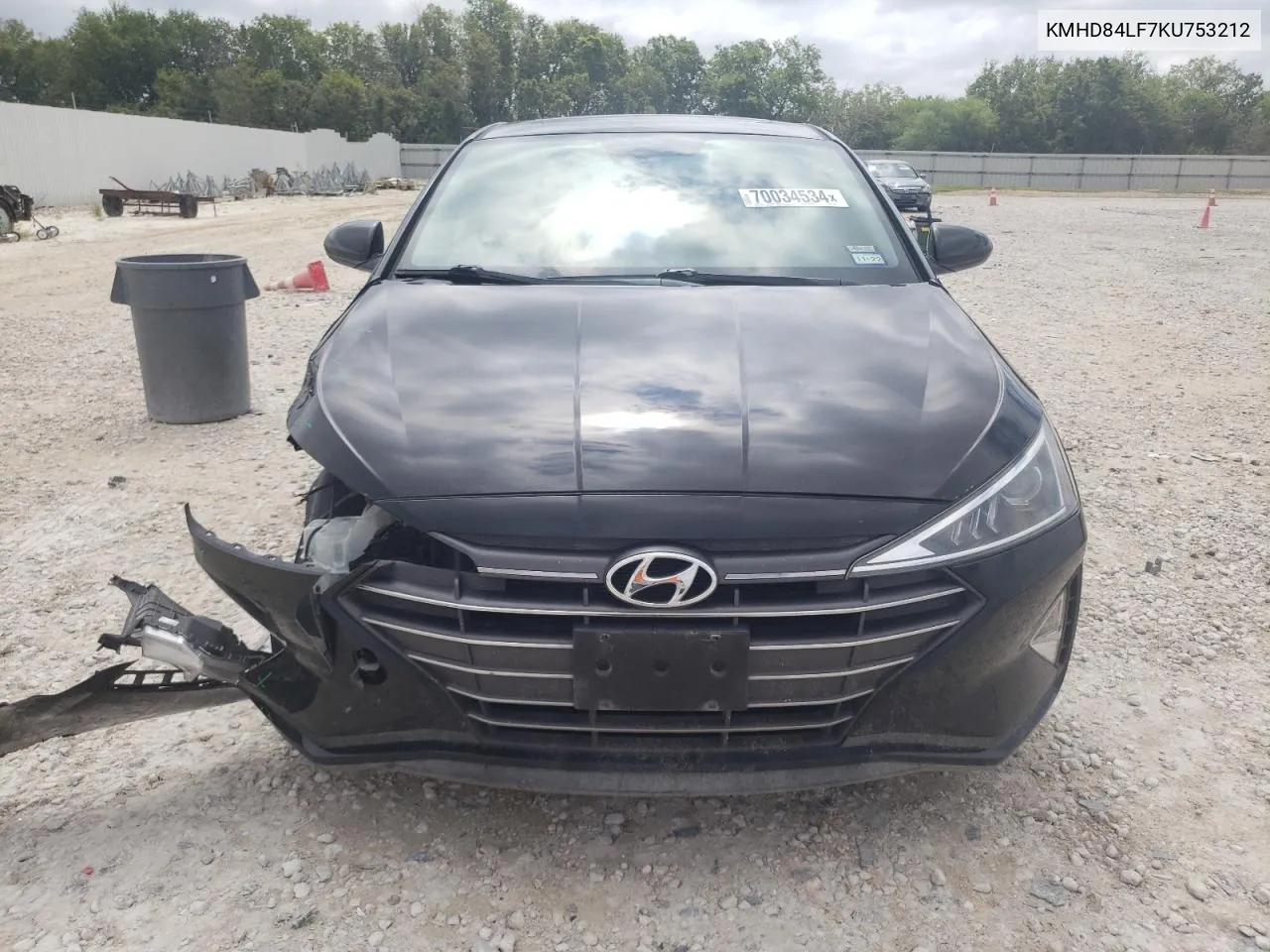 KMHD84LF7KU753212 2019 Hyundai Elantra Sel