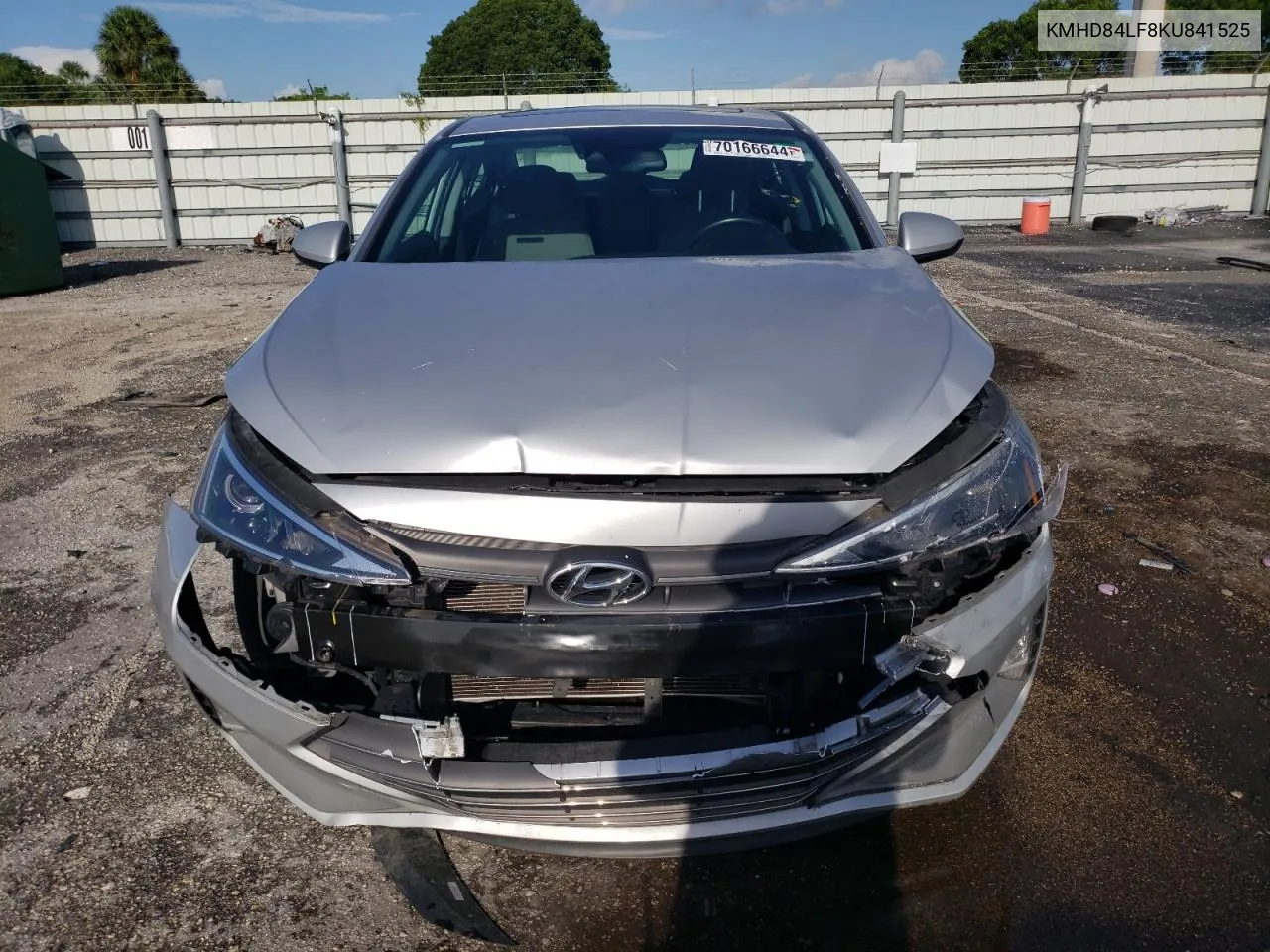 2019 Hyundai Elantra Sel VIN: KMHD84LF8KU841525 Lot: 70166644