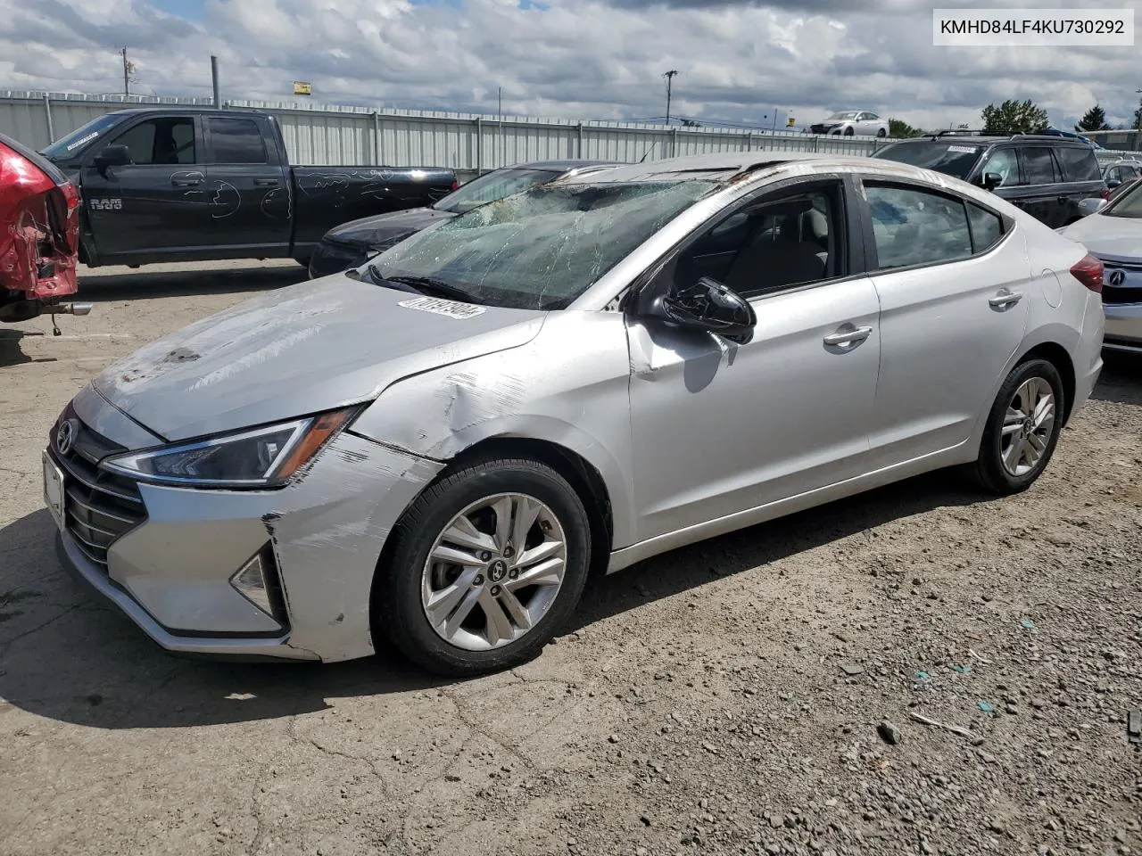 2019 Hyundai Elantra Sel VIN: KMHD84LF4KU730292 Lot: 70197904